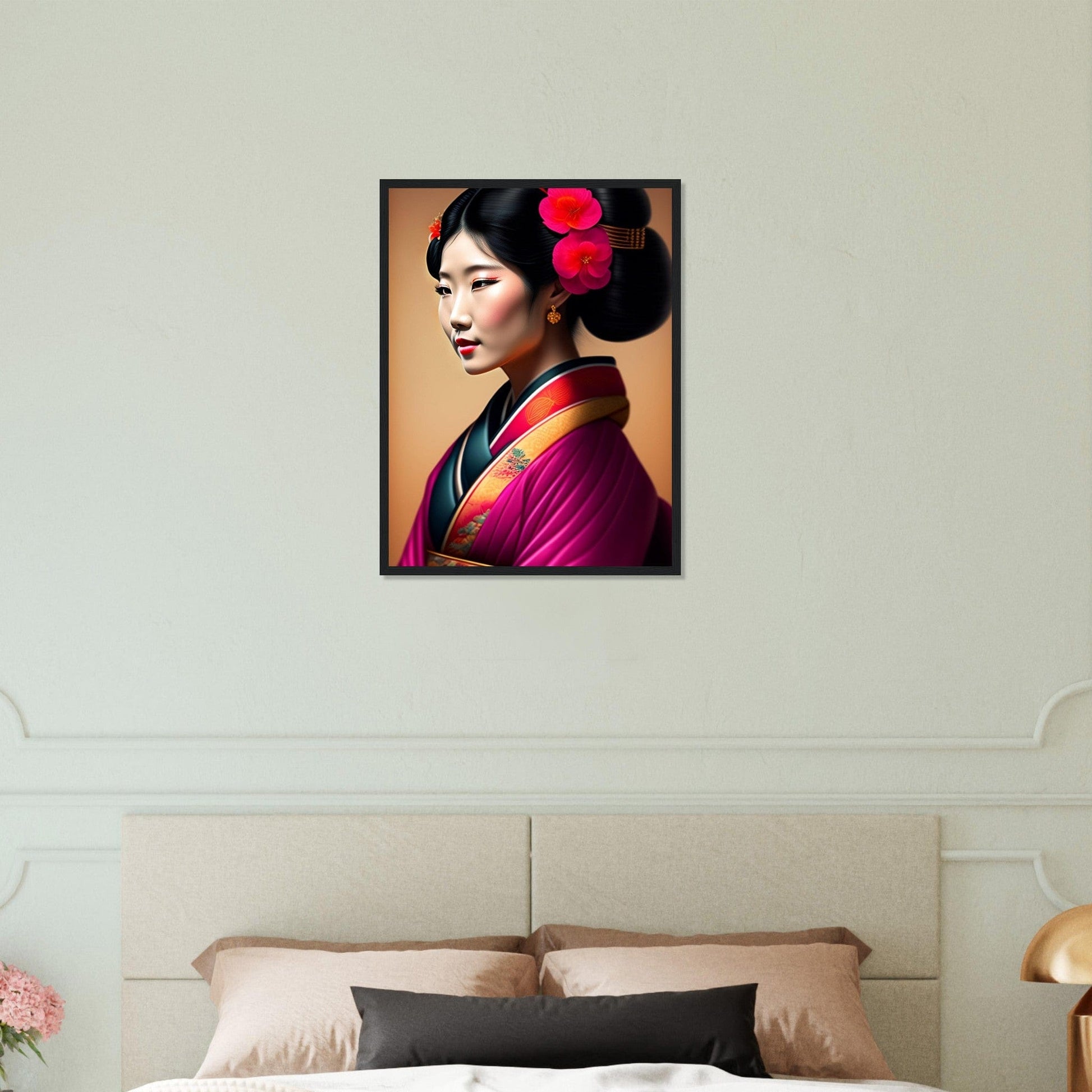 Canvanation Print Material 45x60 cm / 18x24″ Tableau Japon Geisha Kimono