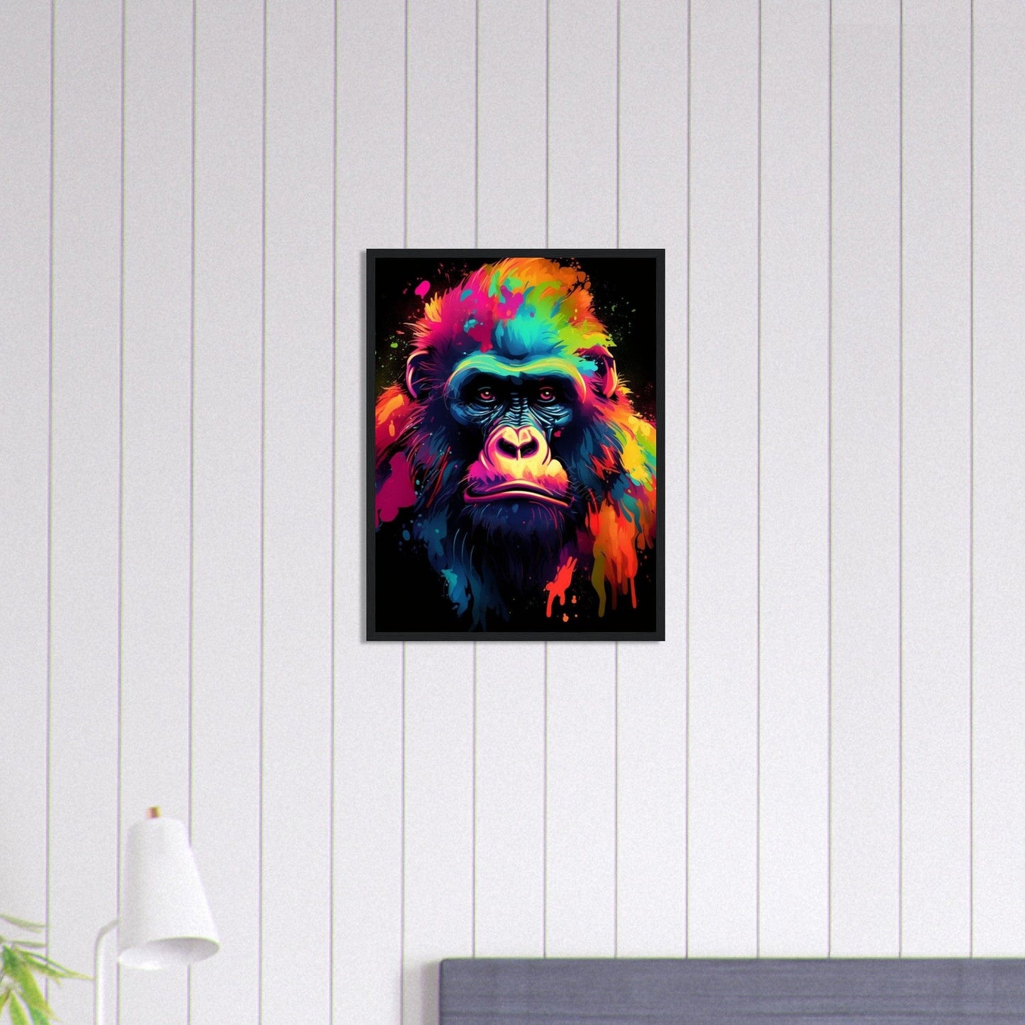 Canvanation Print Material 45x60 cm / 18x24″ Tableau Singe Pop Art Couleurs