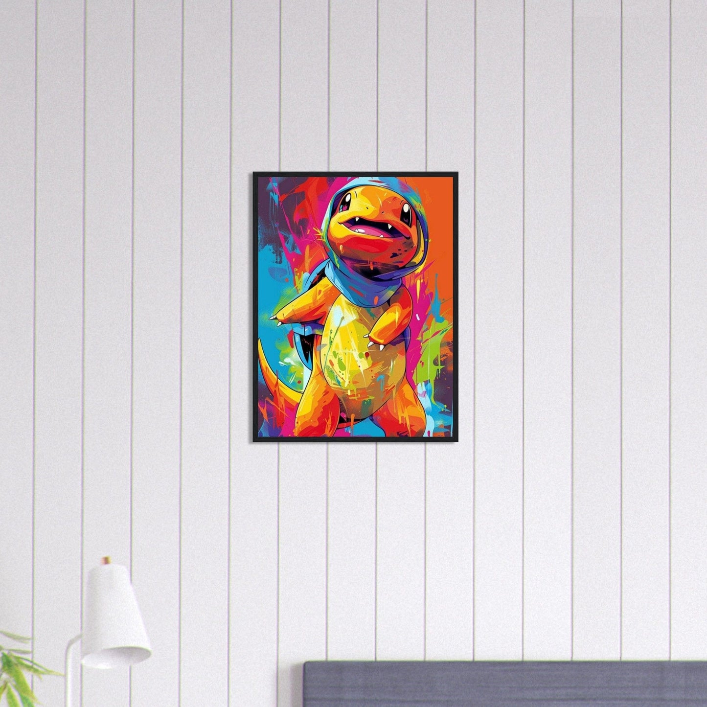 Canvanation Print Material 45x60 cm / 18x24″ Tableau Pokémon Dessin Salameche