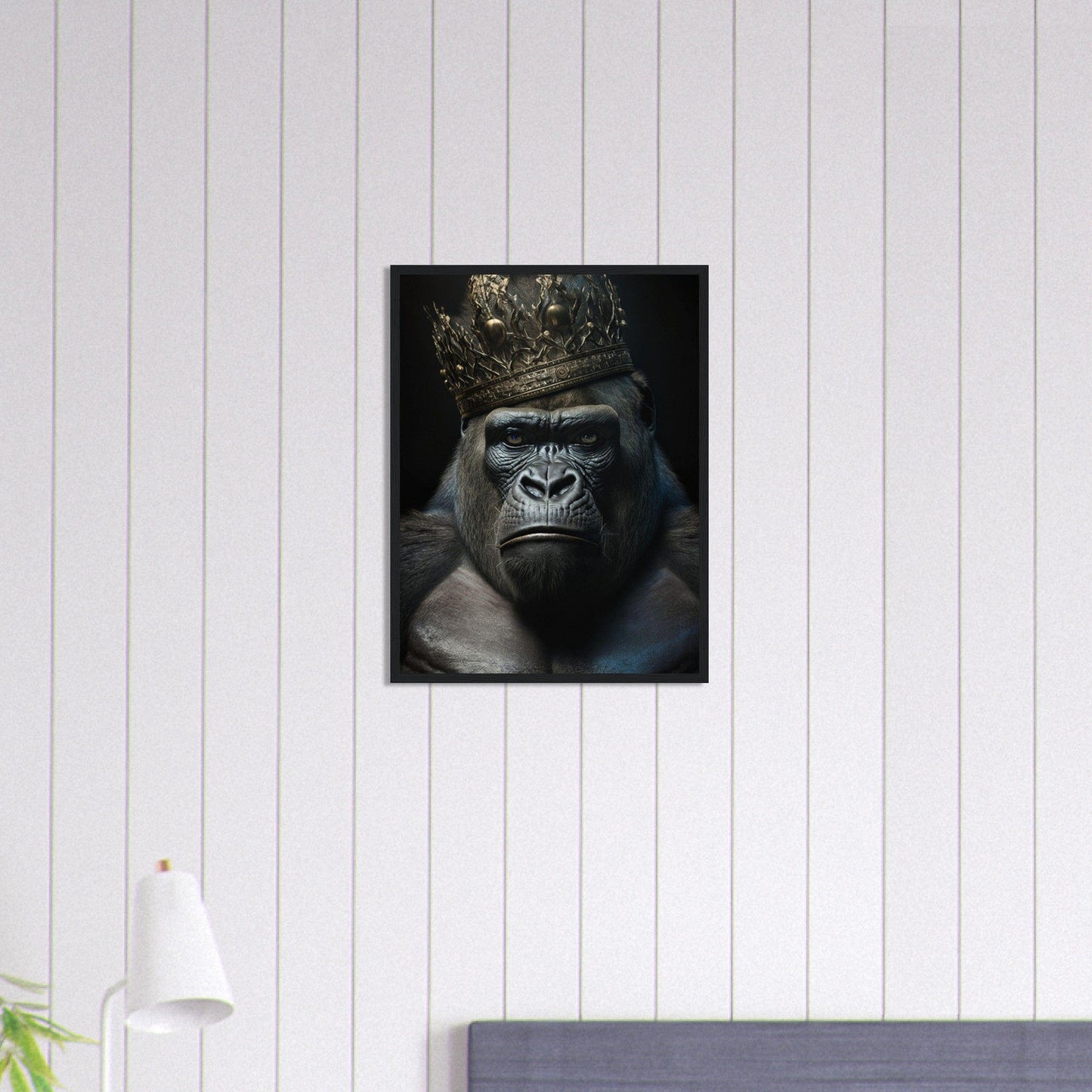 Canvanation Print Material Tableau Gorille N oir