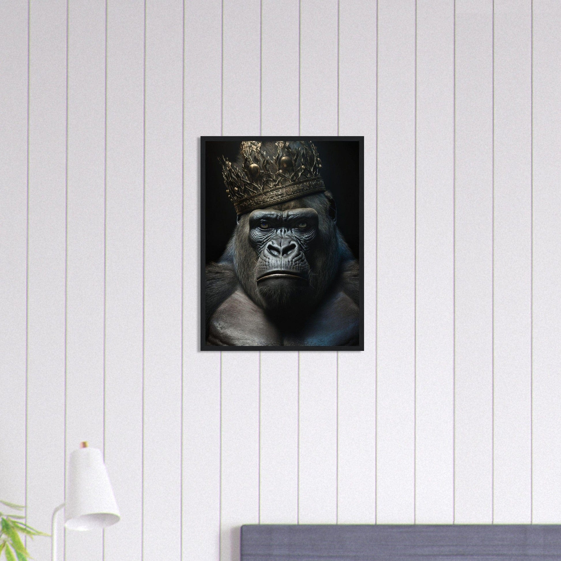 Canvanation Print Material Tableau Gorille N oir