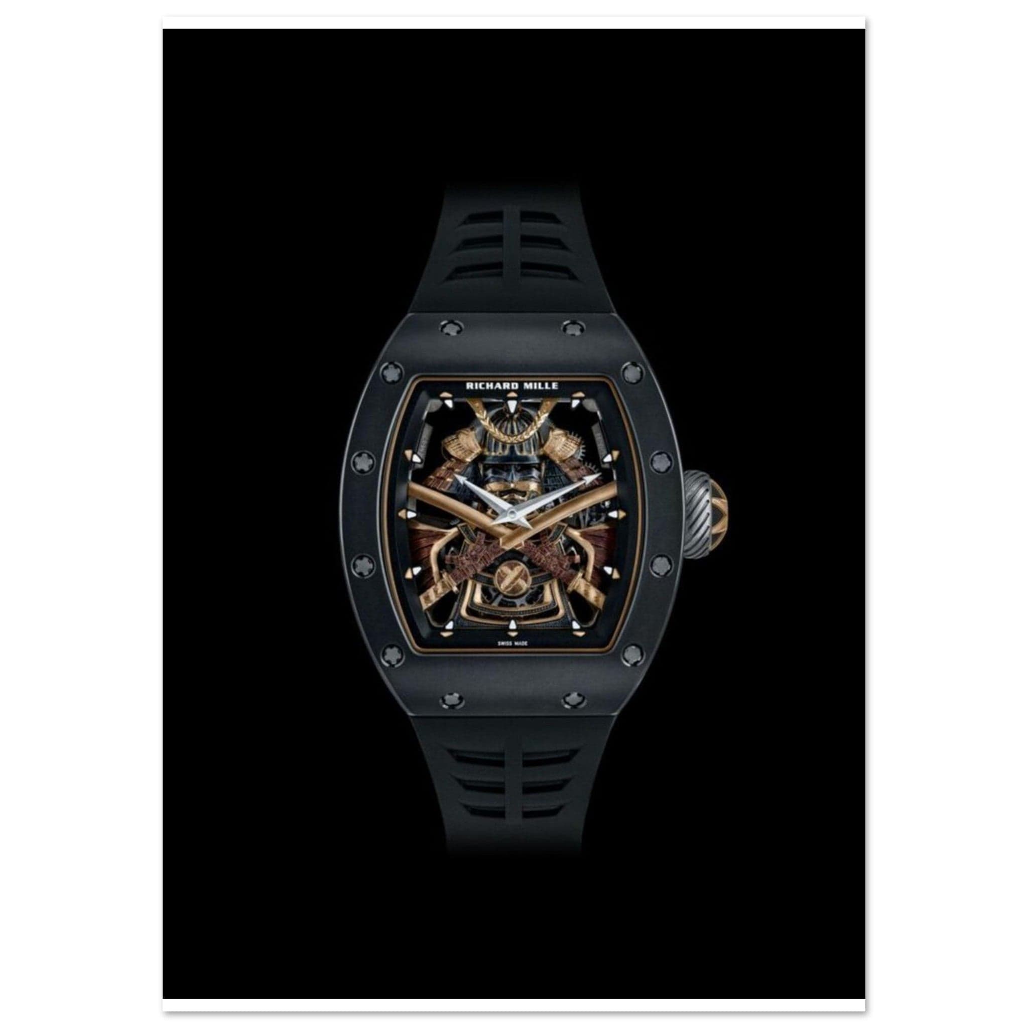Canvanation Print Material A1 (59.4 x 84.1 cm) Poster Richard Mille Montre Or Médiéval