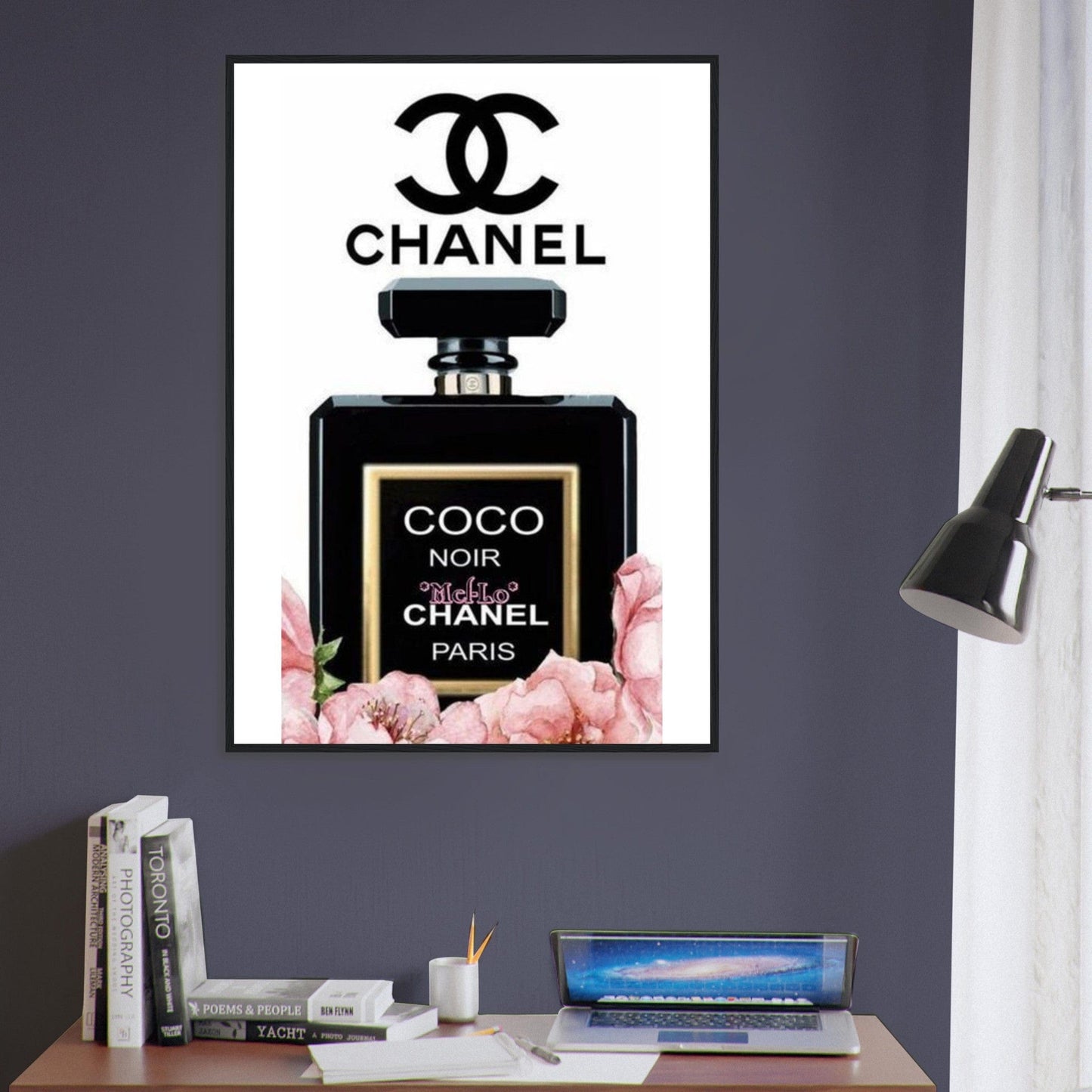 Canvanation Print Material Tableau Chanel Numéro 5 Blanc