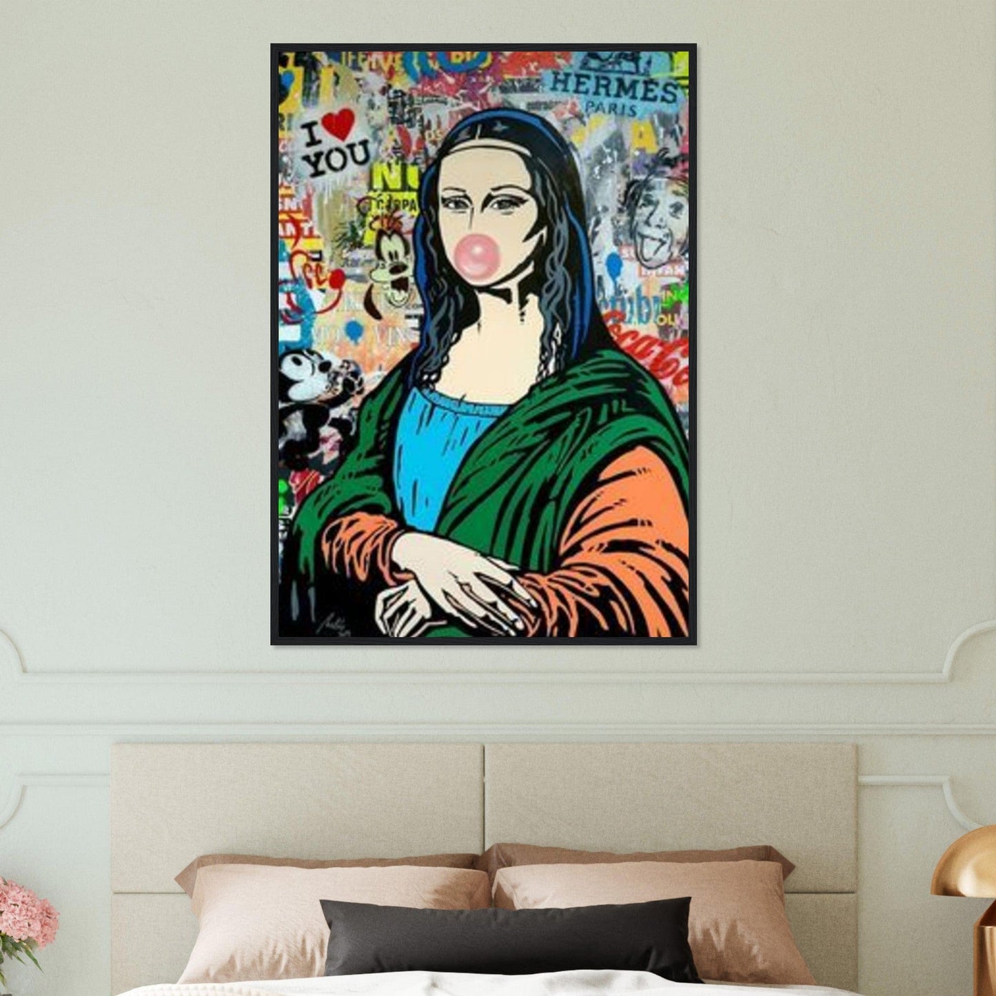 Canvanation Print Material Tableau Street Art Femme Joconde Pop