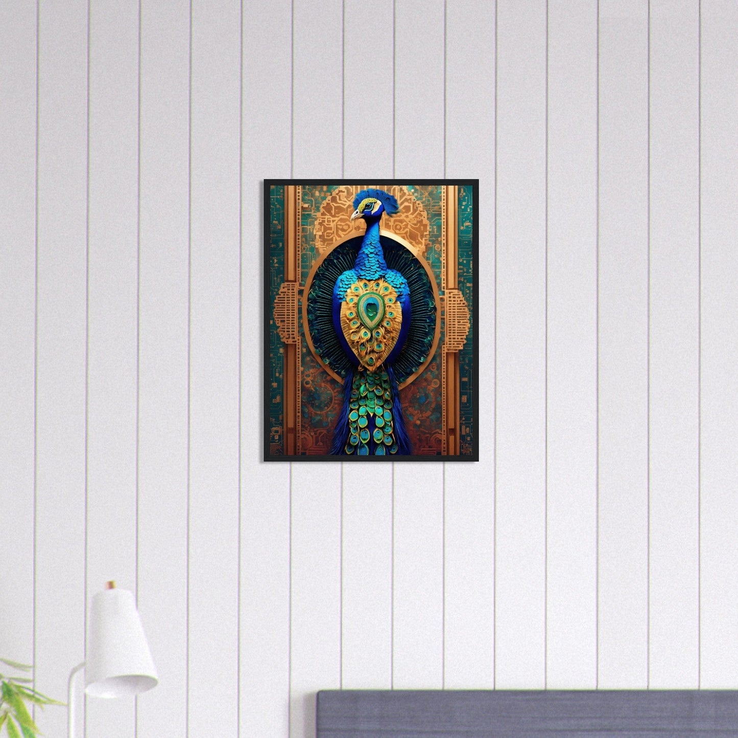 Canvanation Print Material 45x60 cm / 18x24″ Tableau Paon Éclat Majestueux