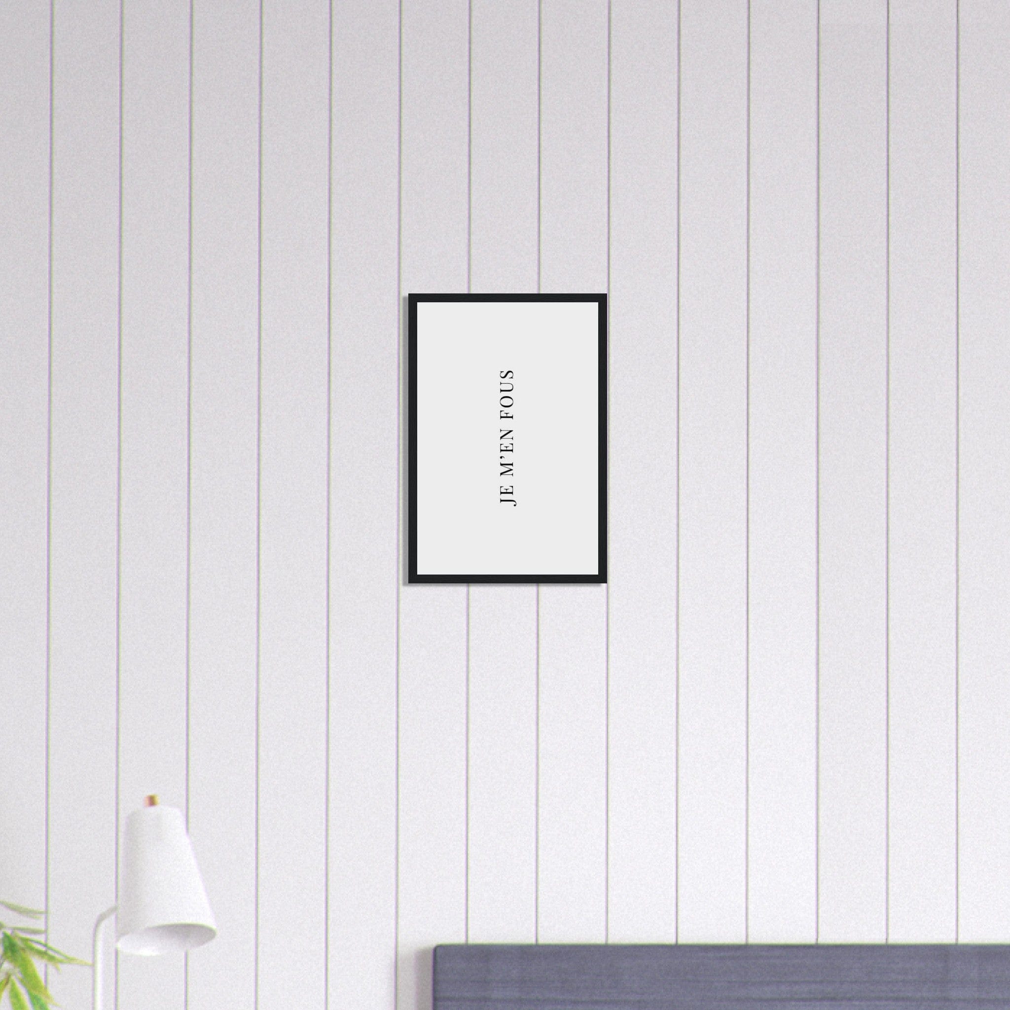 Canvanation Print Material 30x45 cm / 12x18″ Tableau Affirmation Je m'en fous