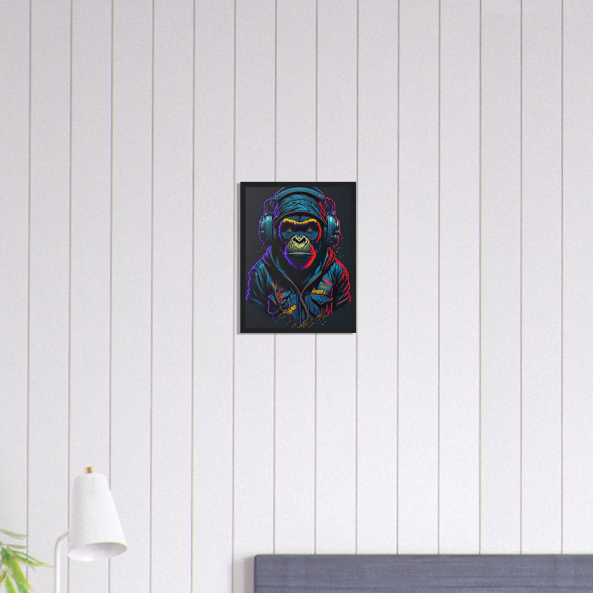 Canvanation Print Material 30x40 cm / 12x16″ Tableau Singe Homme Street Art