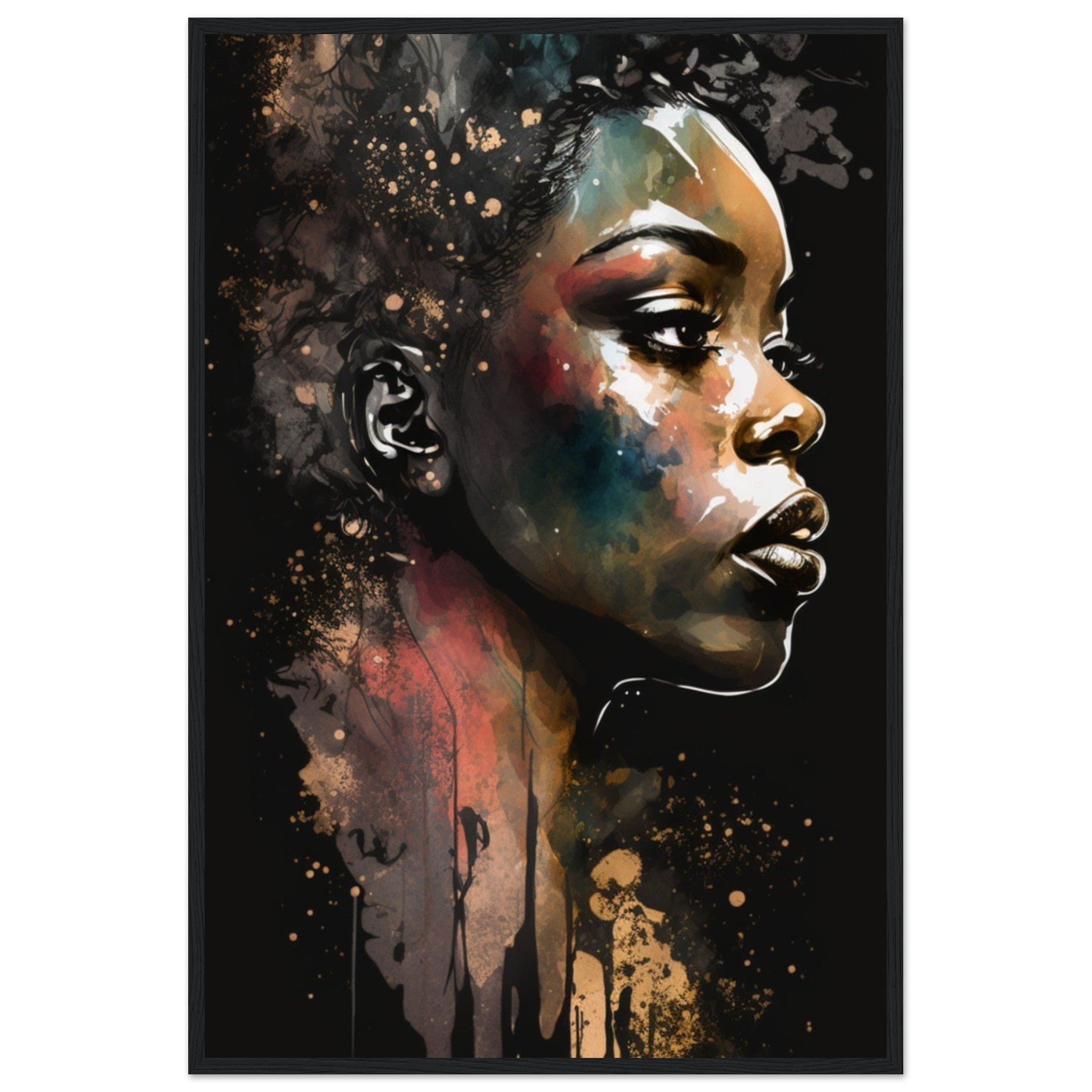 Canvanation Print Material 60x90 cm / 24x36″ Tableau Portrait Femme Moderne Afrique