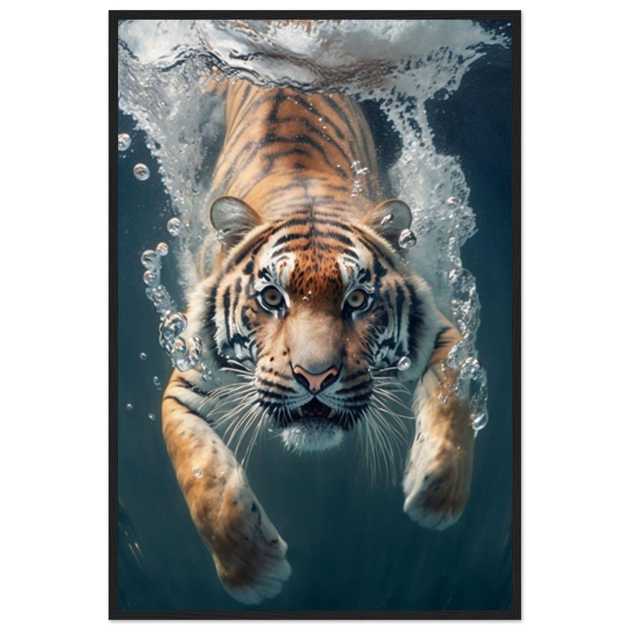 Canvanation Print Material 60x90 cm / 24x36″ Tableau Tigre Dans L'Eau