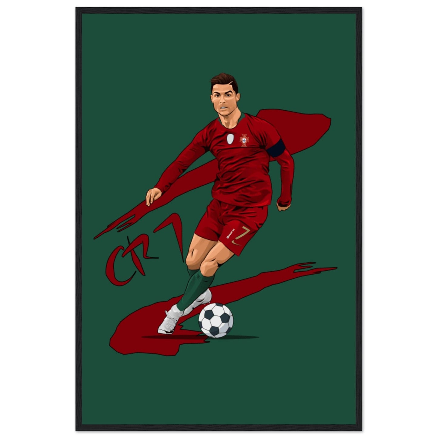 Canvanation Print Material 60x90 cm / 24x36″ Tableau Football Cr7