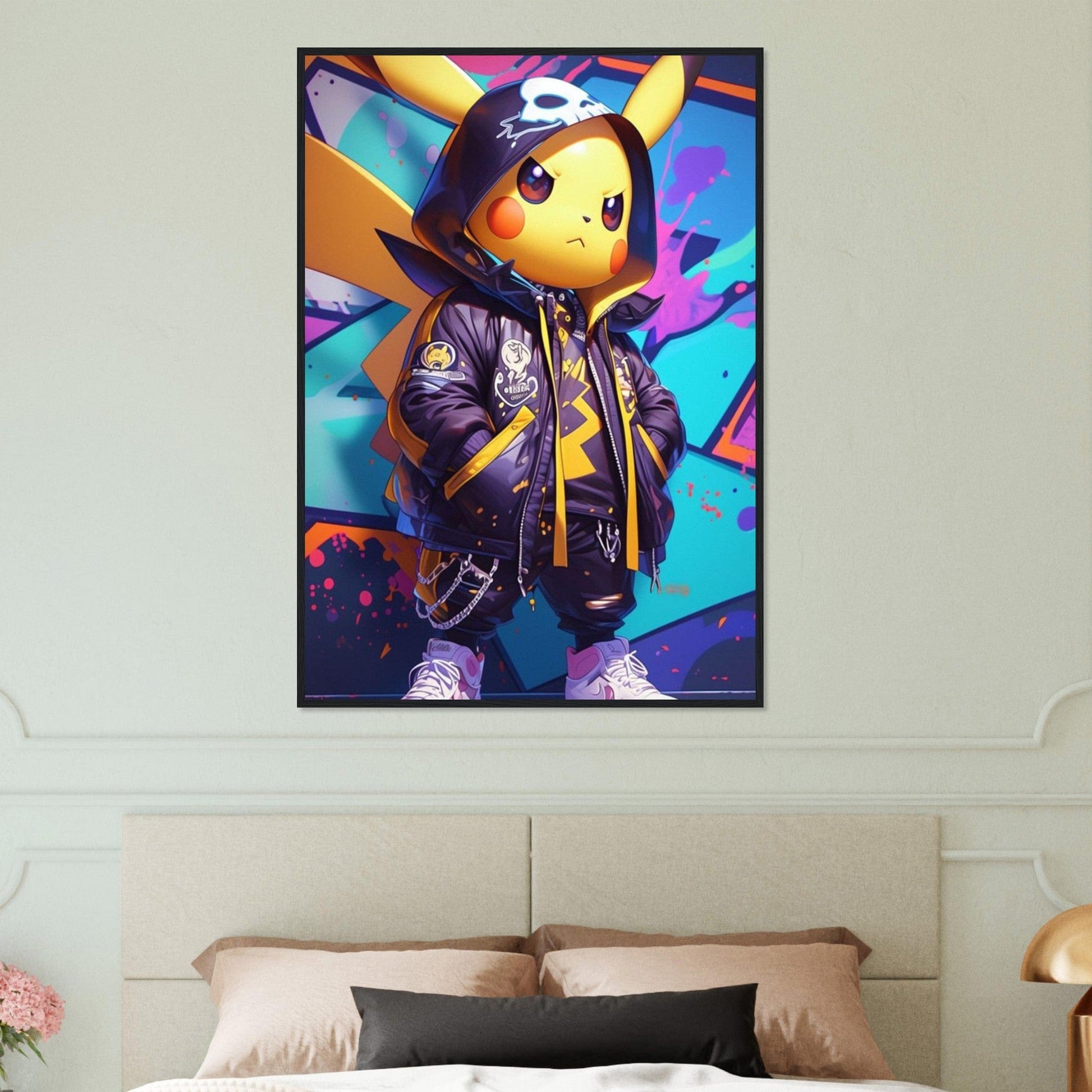 Canvanation Print Material Tableau Pokémon Street Art Pikachu