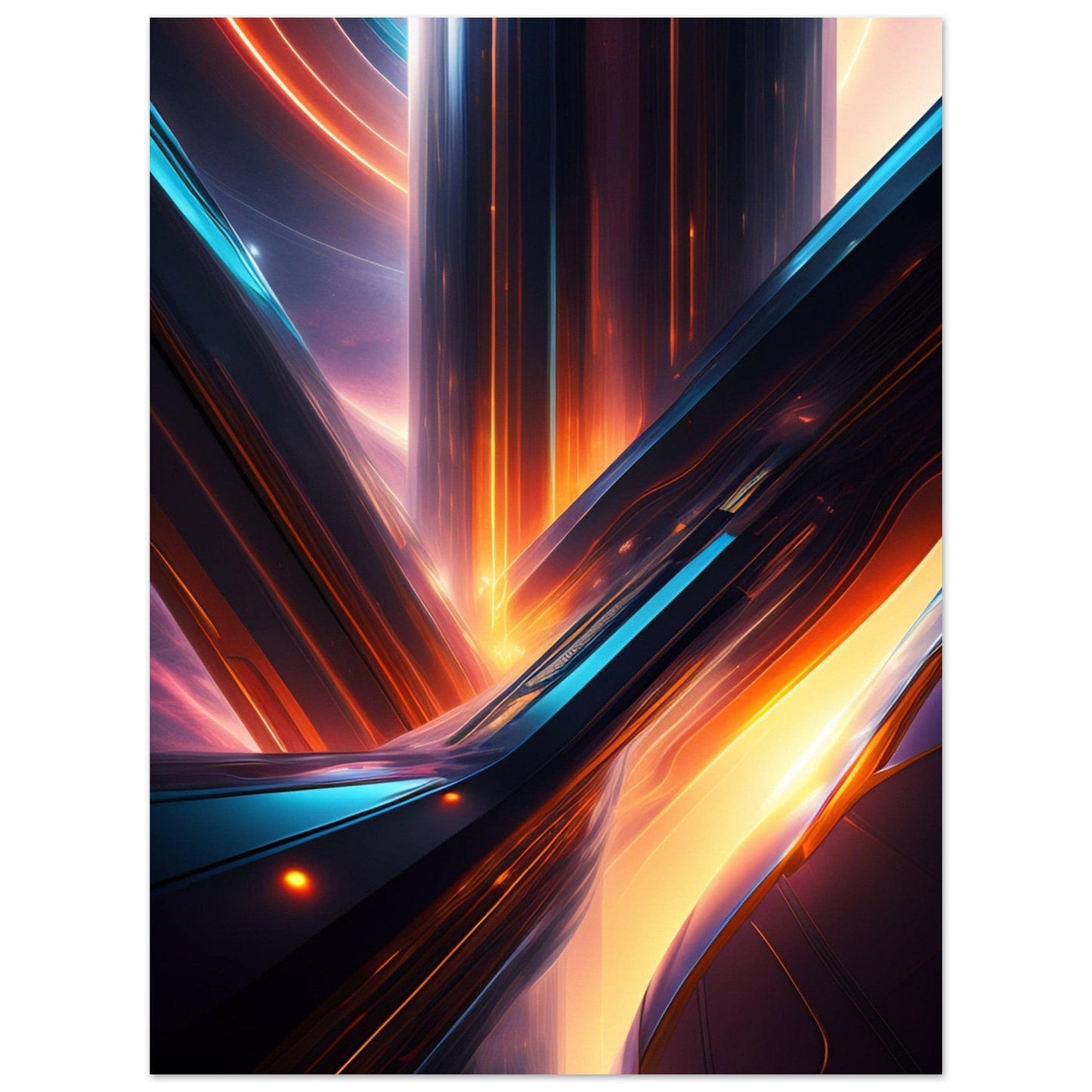 Gelato Print Material Peinture Abstraite Futuriste