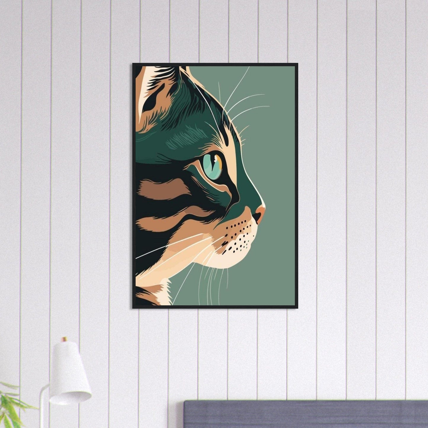 Canvanation Print Material 60x90 cm / 24x36″ Tableau Chat Pop Art Miaou Moderne