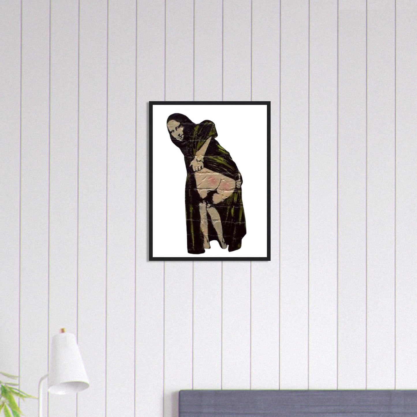 Canvanation Print Material 45x60 cm / 18x24″ Tableau Banksy Femme Joconde