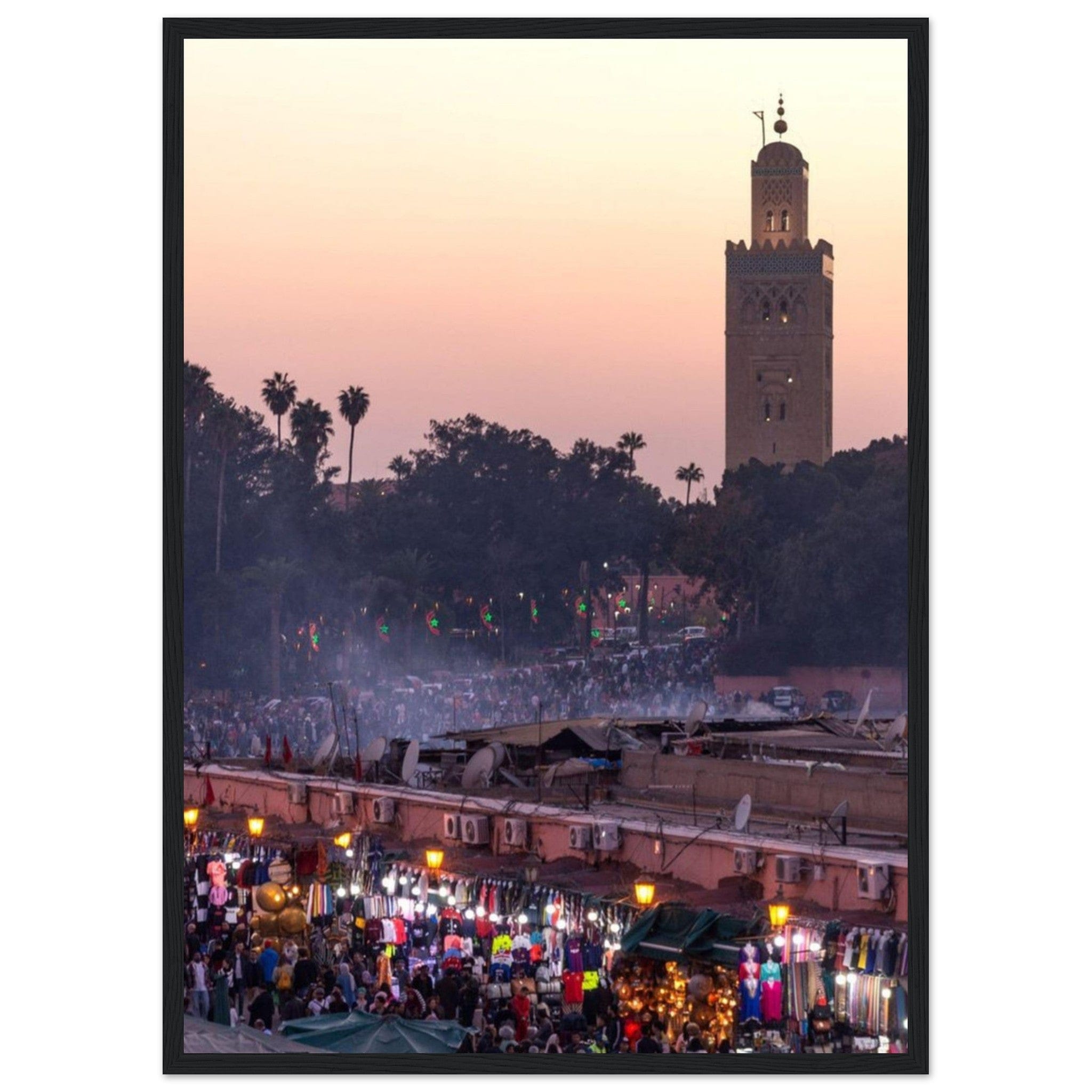 Canvanation Print Material 50x70 cm / 20x28″ Paysage Marocain En Peinture