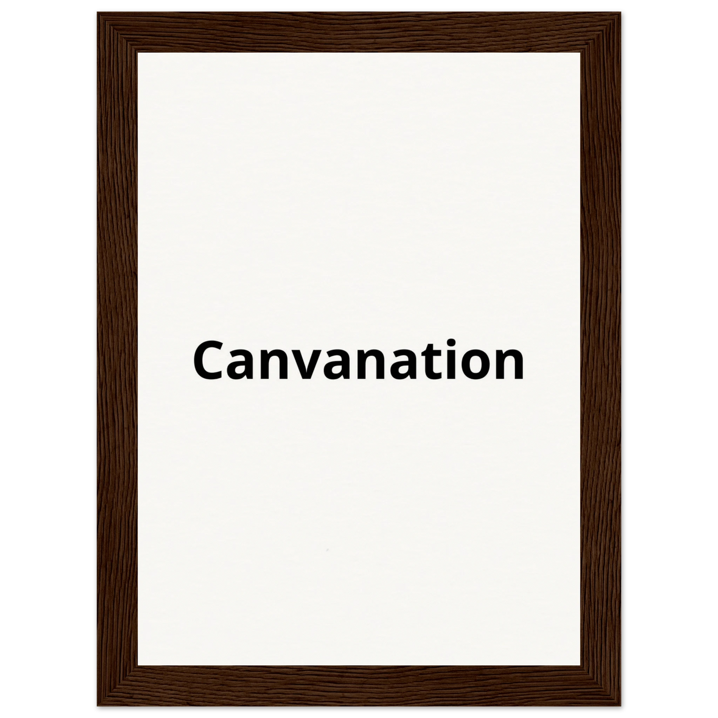 Canvanation Print Material 13x18 cm / 5x7″ / Cadre en bois foncé Tableau Personnalisé