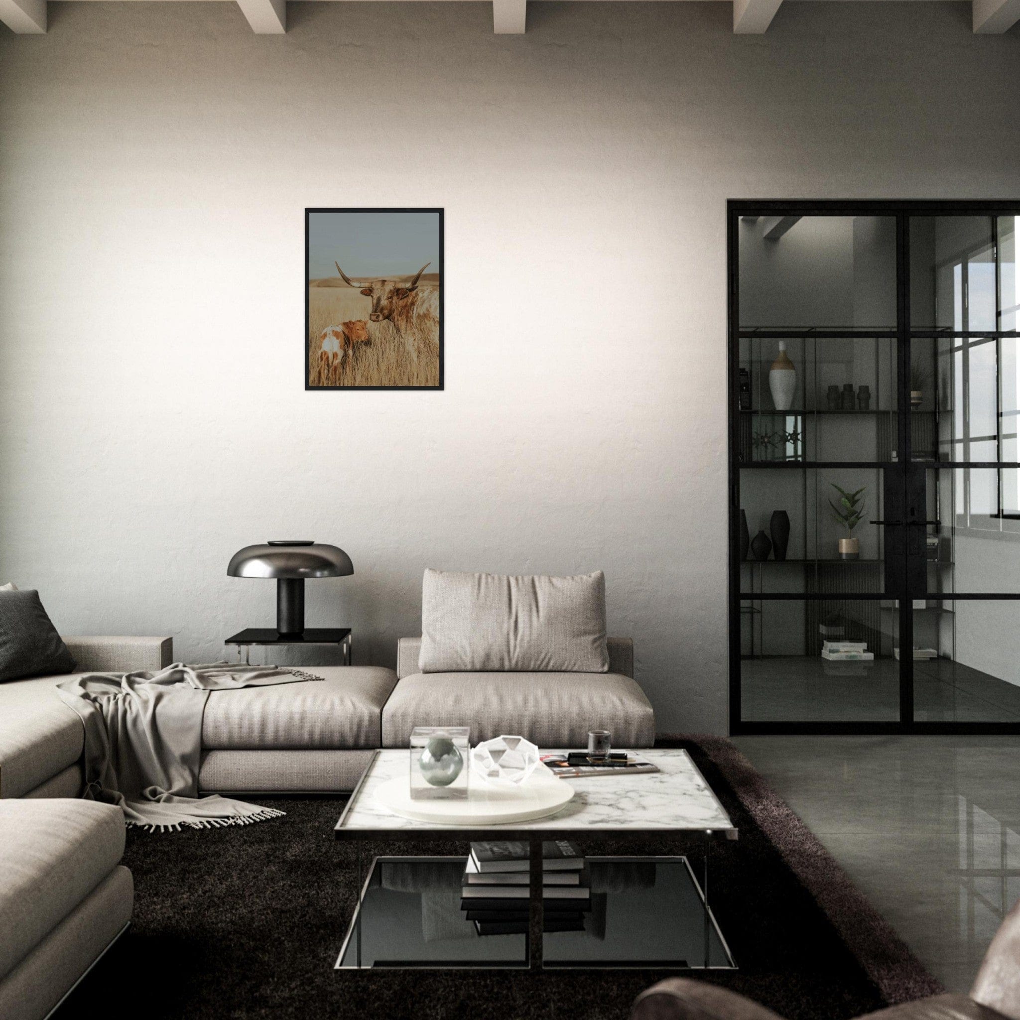 Canvanation Print Material Tableau Vache Gasconne