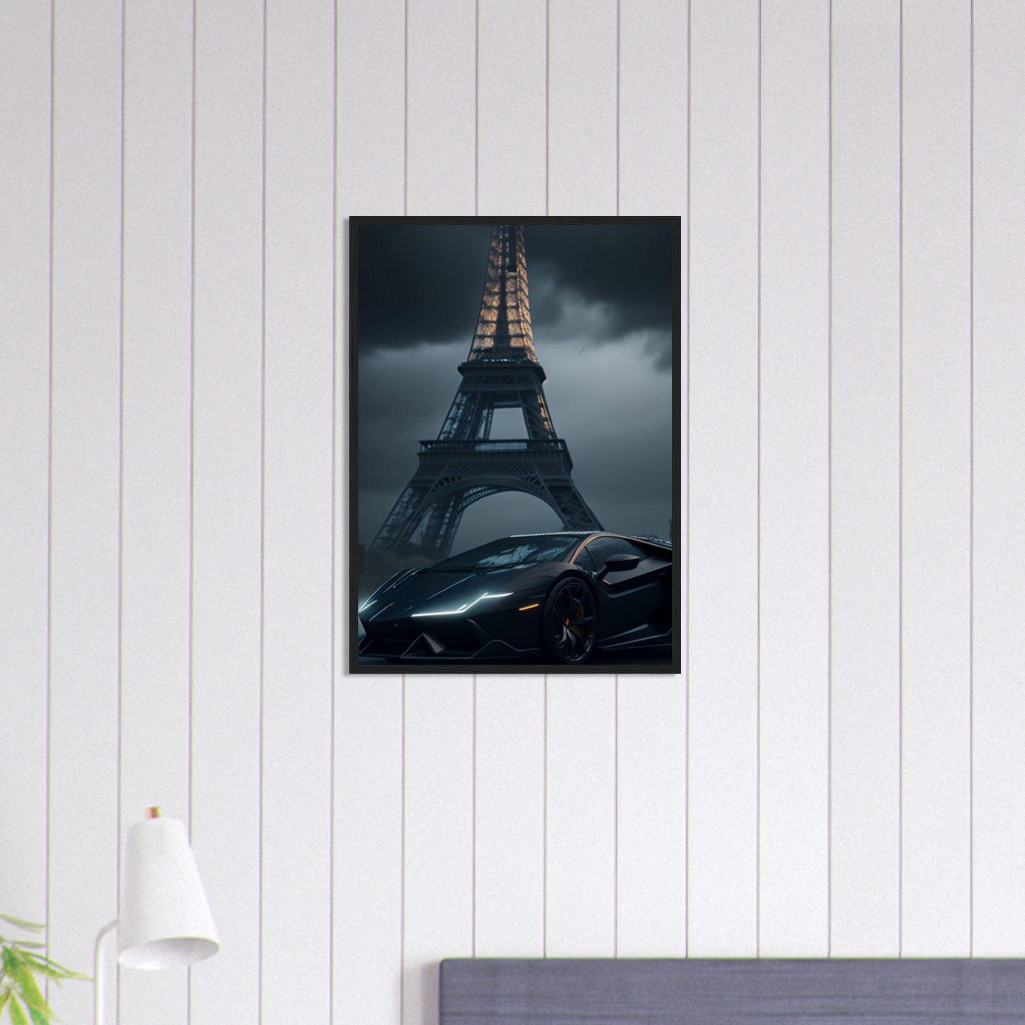 Canvanation Print Material 50x70 cm / 20x28″ Tableau Voiture Lamborghini Paris