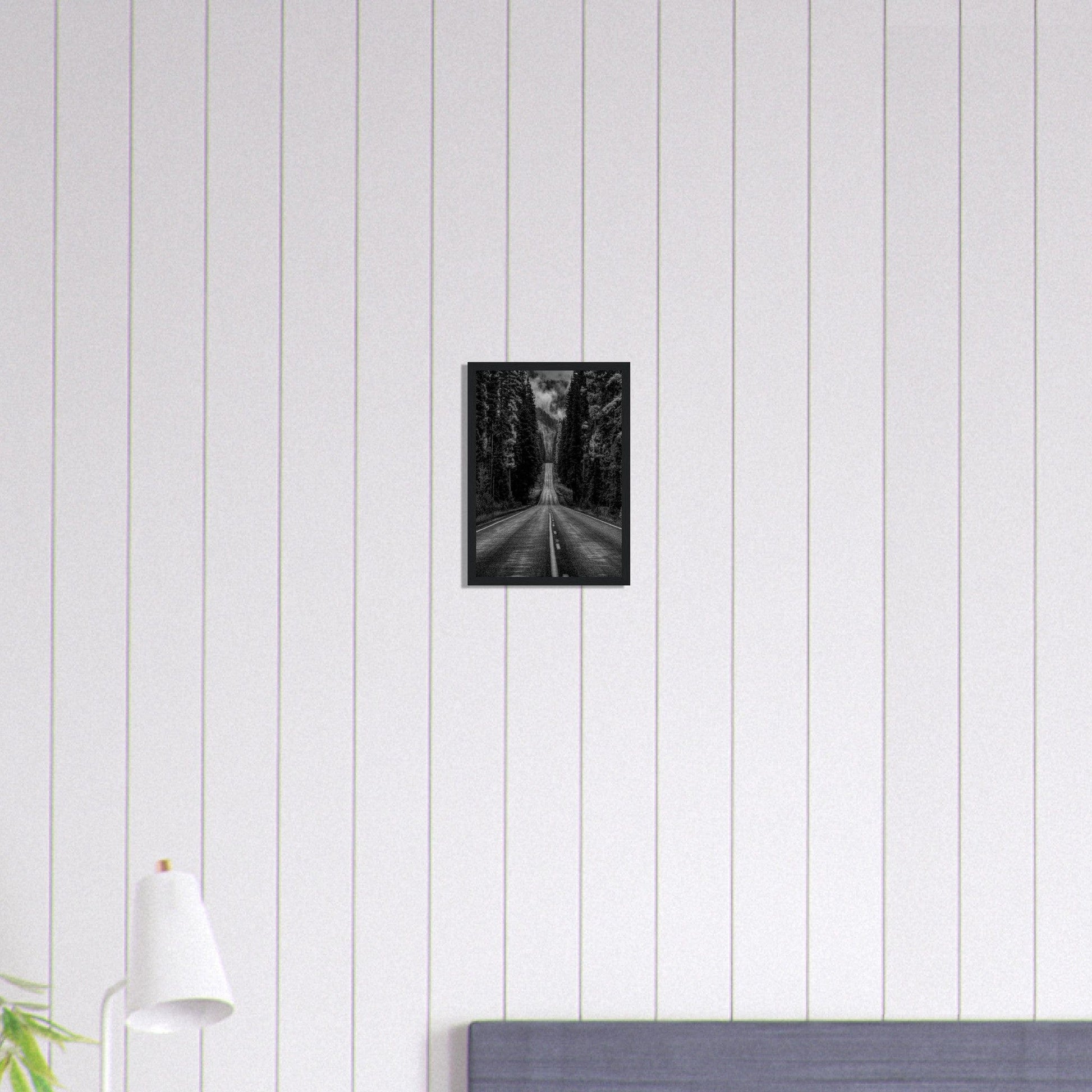 Canvanation Print Material A4 21x29.7 cm / 8x12″ Tableau Photo Noir Et Blanc-Paysage-Route