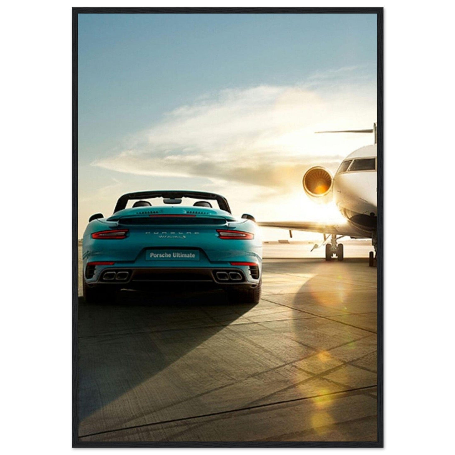 Gelato Print Material 70x100 cm / 28x40″ Tableau Porsche Bleu