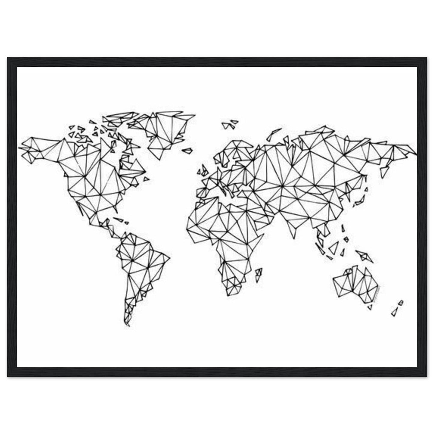 Canvanation Print Material 45x60 cm / 18x24″ Tableau Planisphere Du Monde - Destinations Infinies