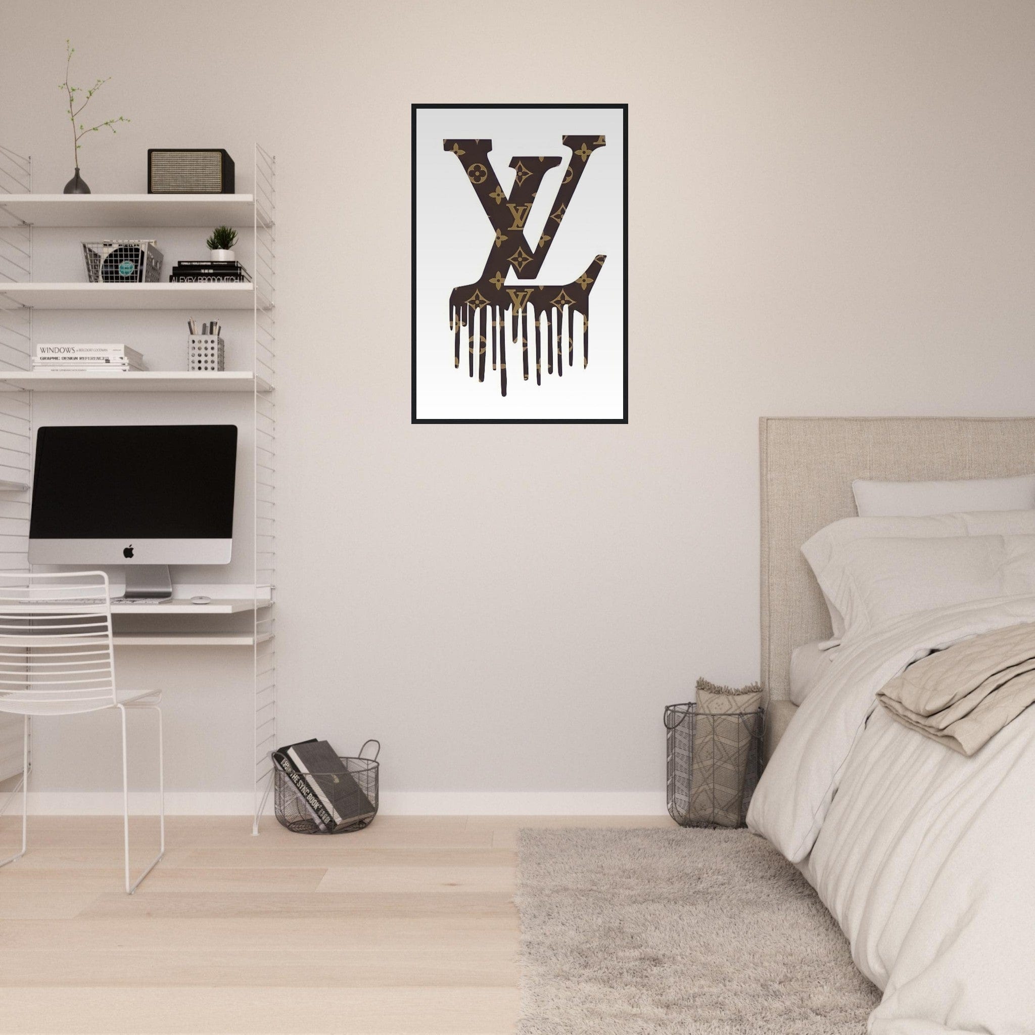 Gelato Print Material 60x90 cm / 24x36″ / Avec cadre en bois Tableau Louis Vuitton Monograme