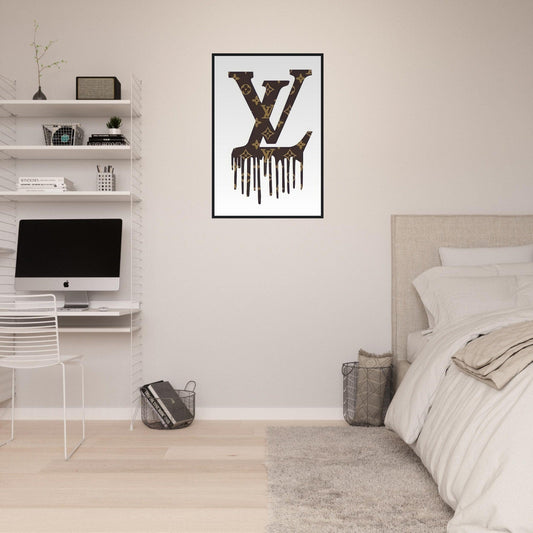 Gelato Print Material 60x90 cm / 24x36″ / Avec cadre en bois Tableau Louis Vuitton Monograme