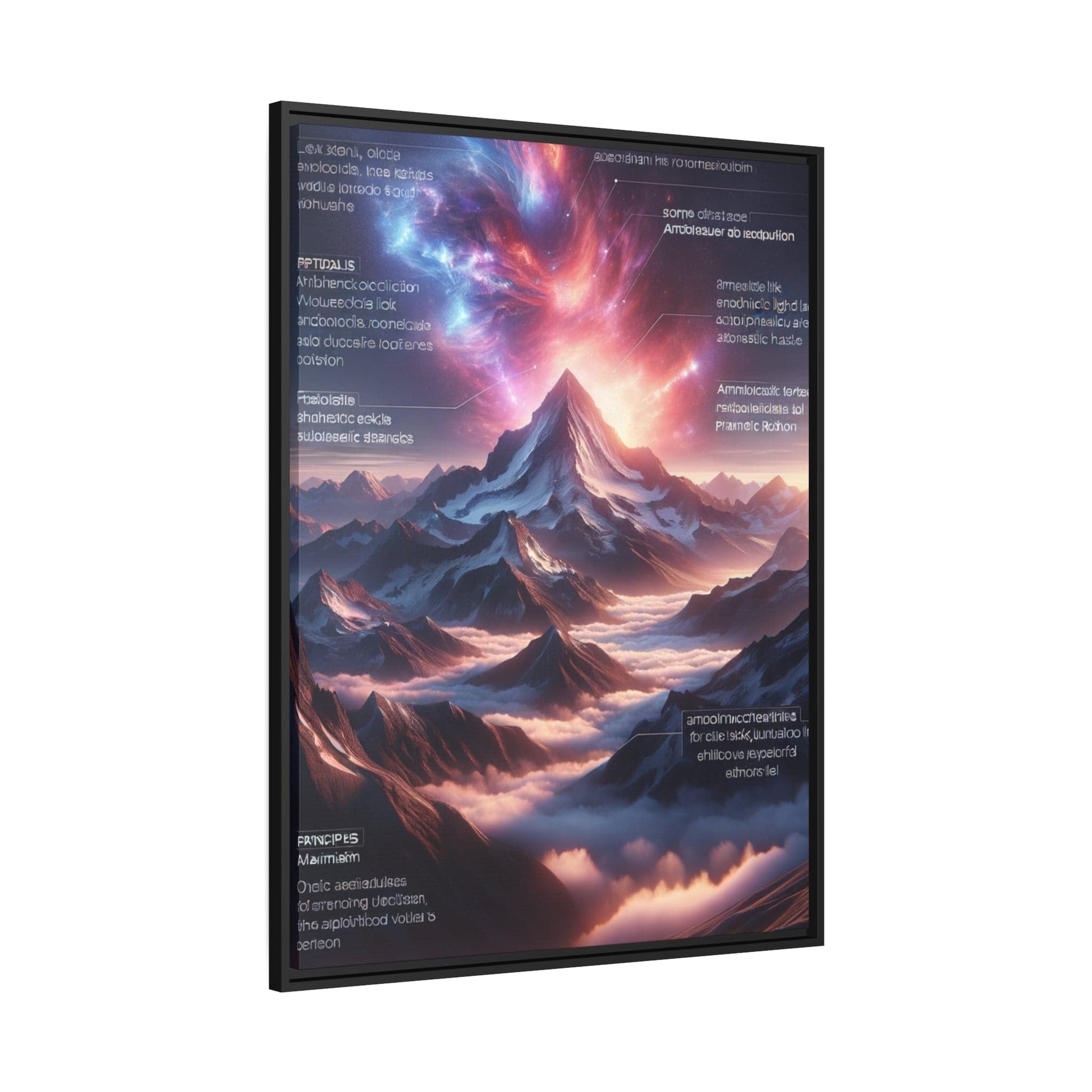 Printify Canvas Tableau Éclats d'Altitude : L'Éternité Sculptée dans les Cimes