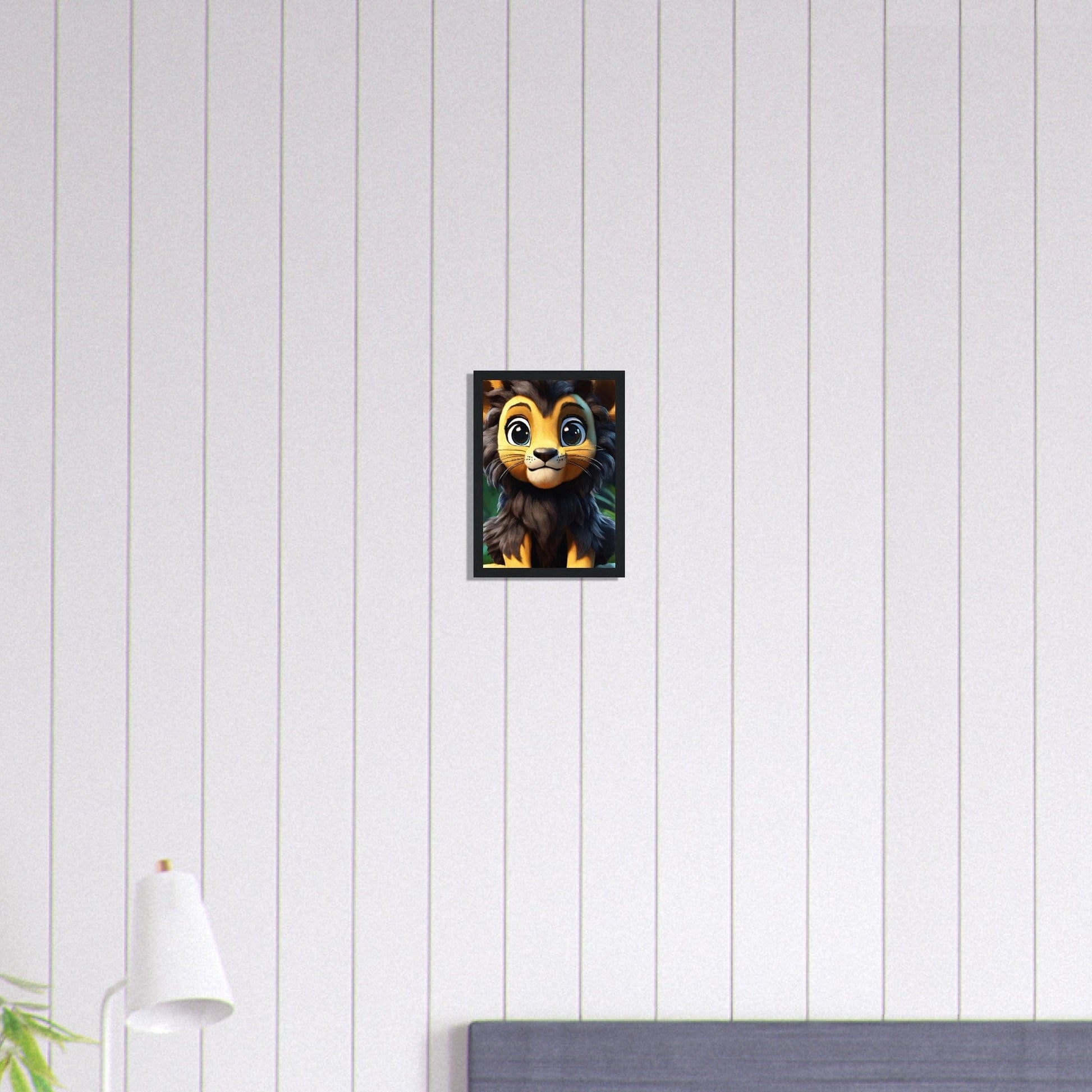 Canvanation Print Material A4 21x29.7 cm / 8x12″ Tableau Lionceau L'innocence Sauvage