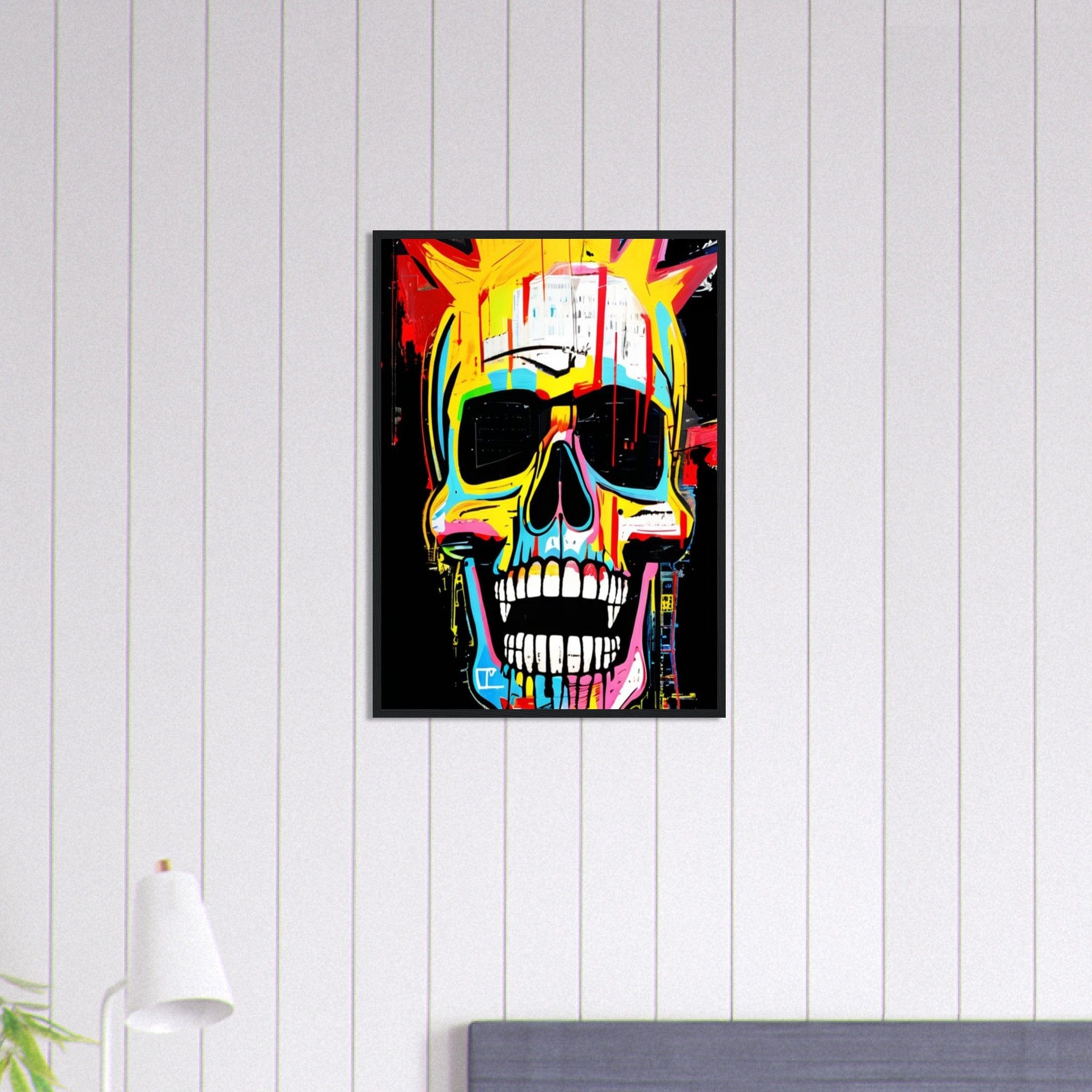 Canvanation Print Material 50x70 cm / 20x28″ Tableau Tête De Mort Graffiti