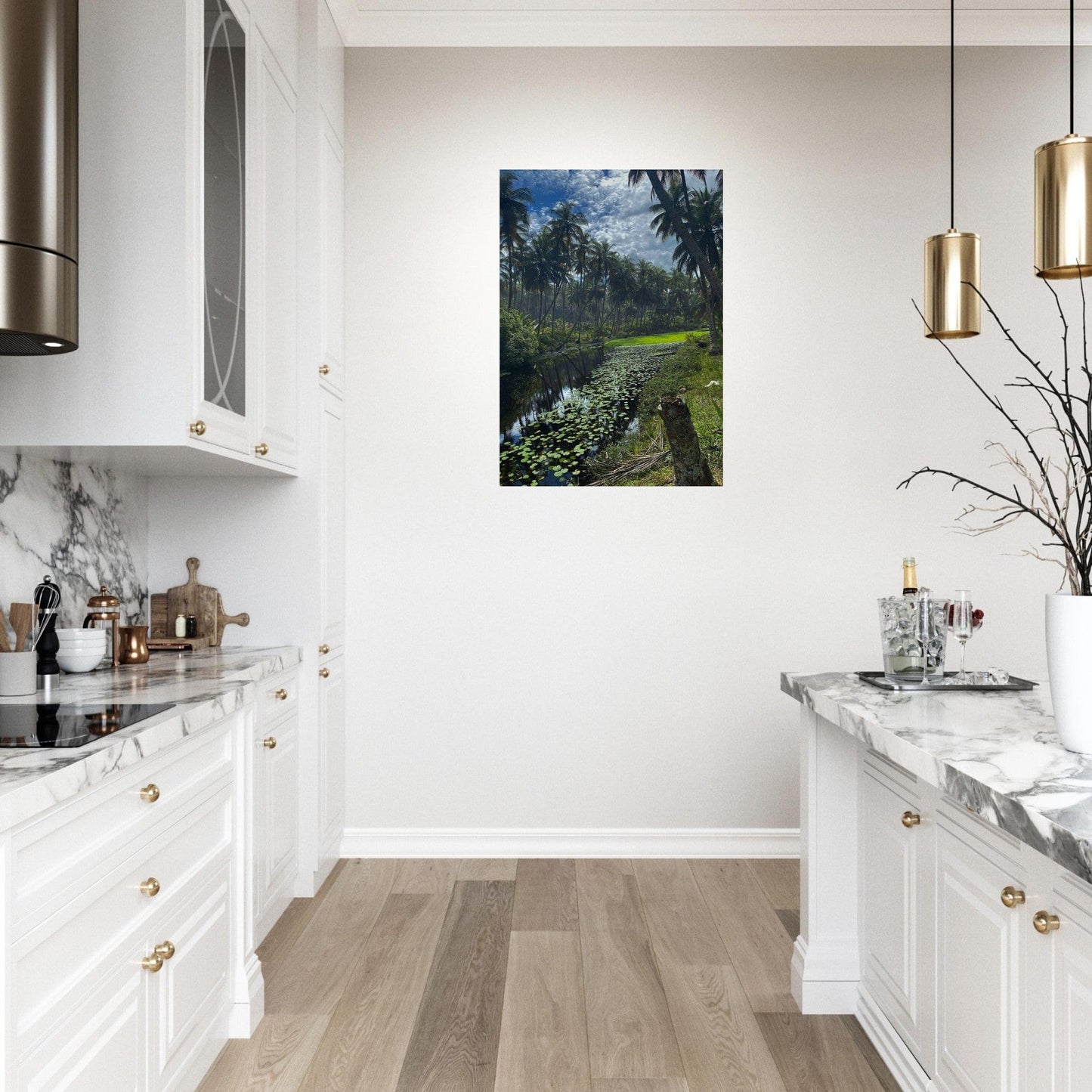 Gelato Print Material Affiche Africain Lac Ghana