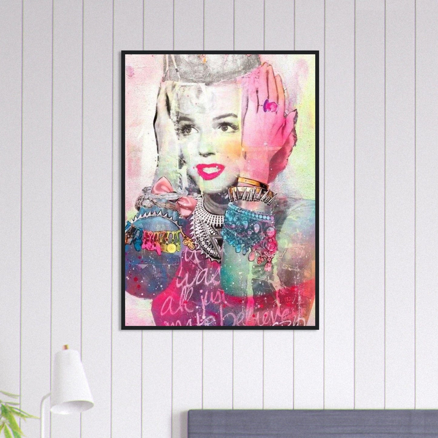 Canvanation Print Material 70x100 cm / 28x40″ Tableau Femme Street Art