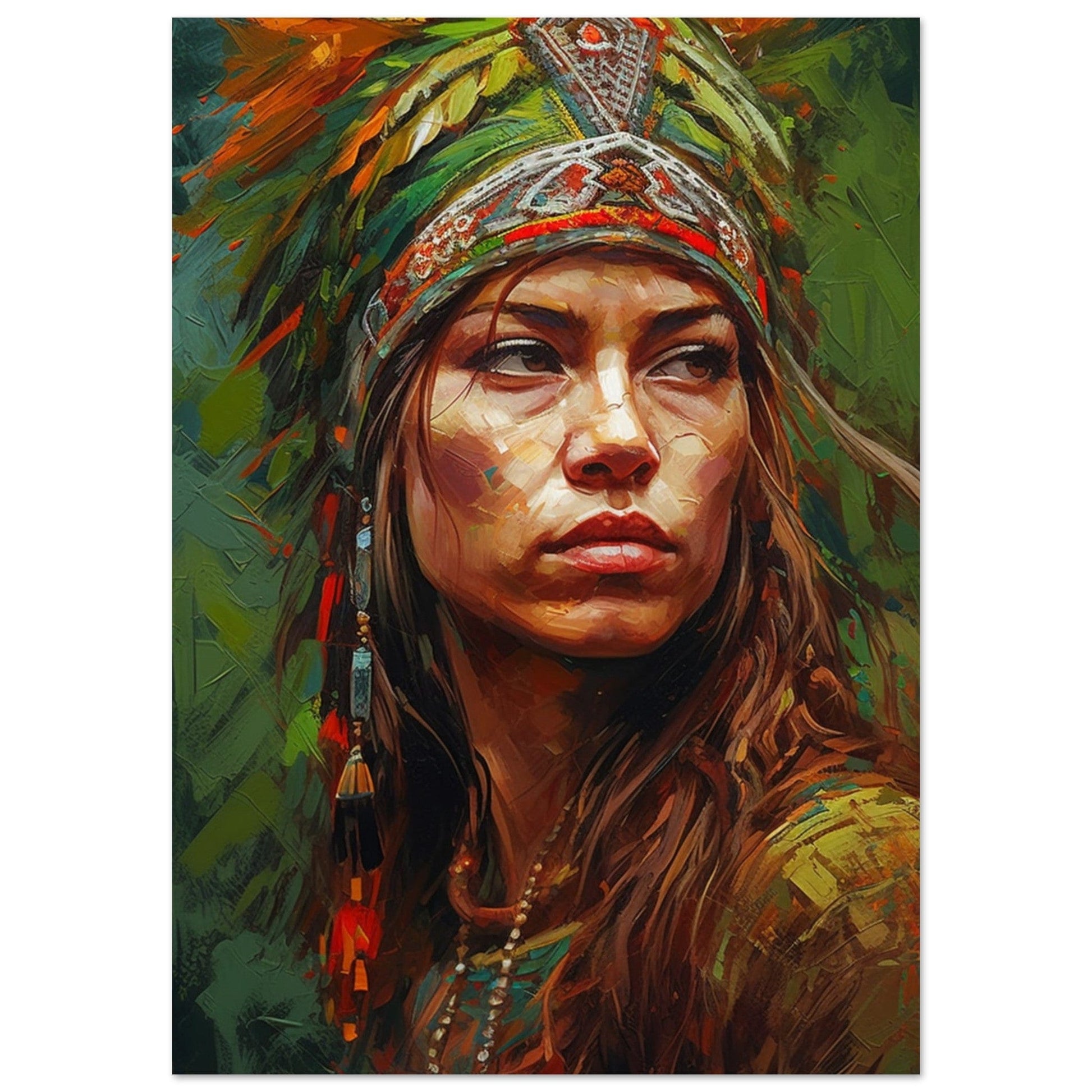 Gelato Print Material Portrait Femme Peinture Classique