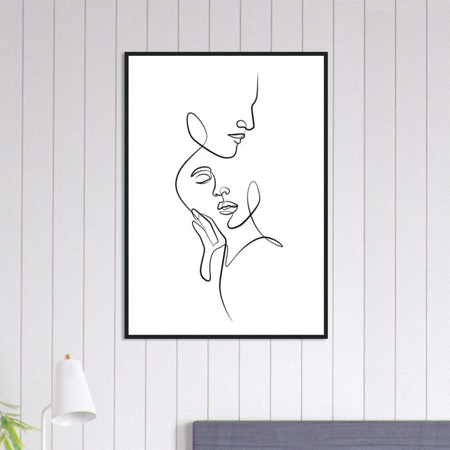 Canvanation Print Material 70x100 cm / 28x40″ Tableau Couple Passion en couleurs