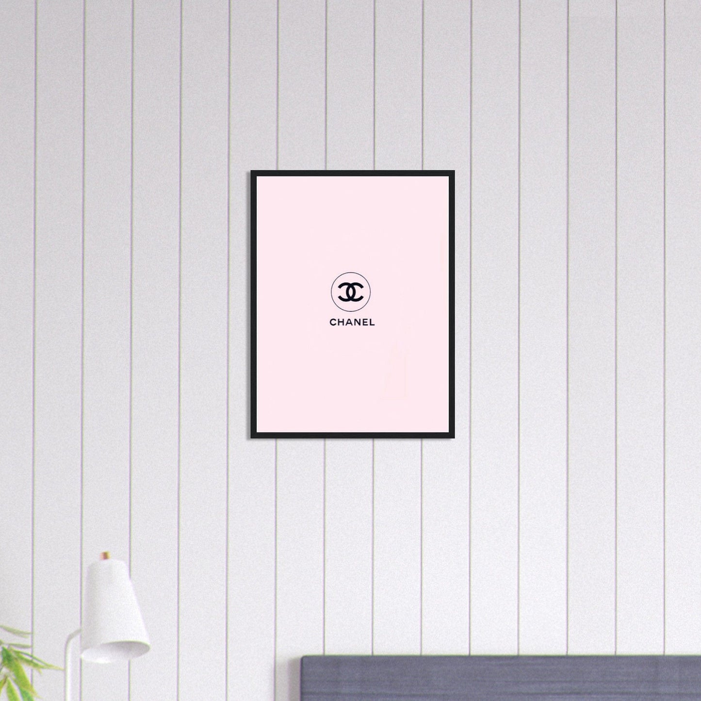 Canvanation Print Material 45x60 cm / 18x24″ Tableau Chanel Fond Rose