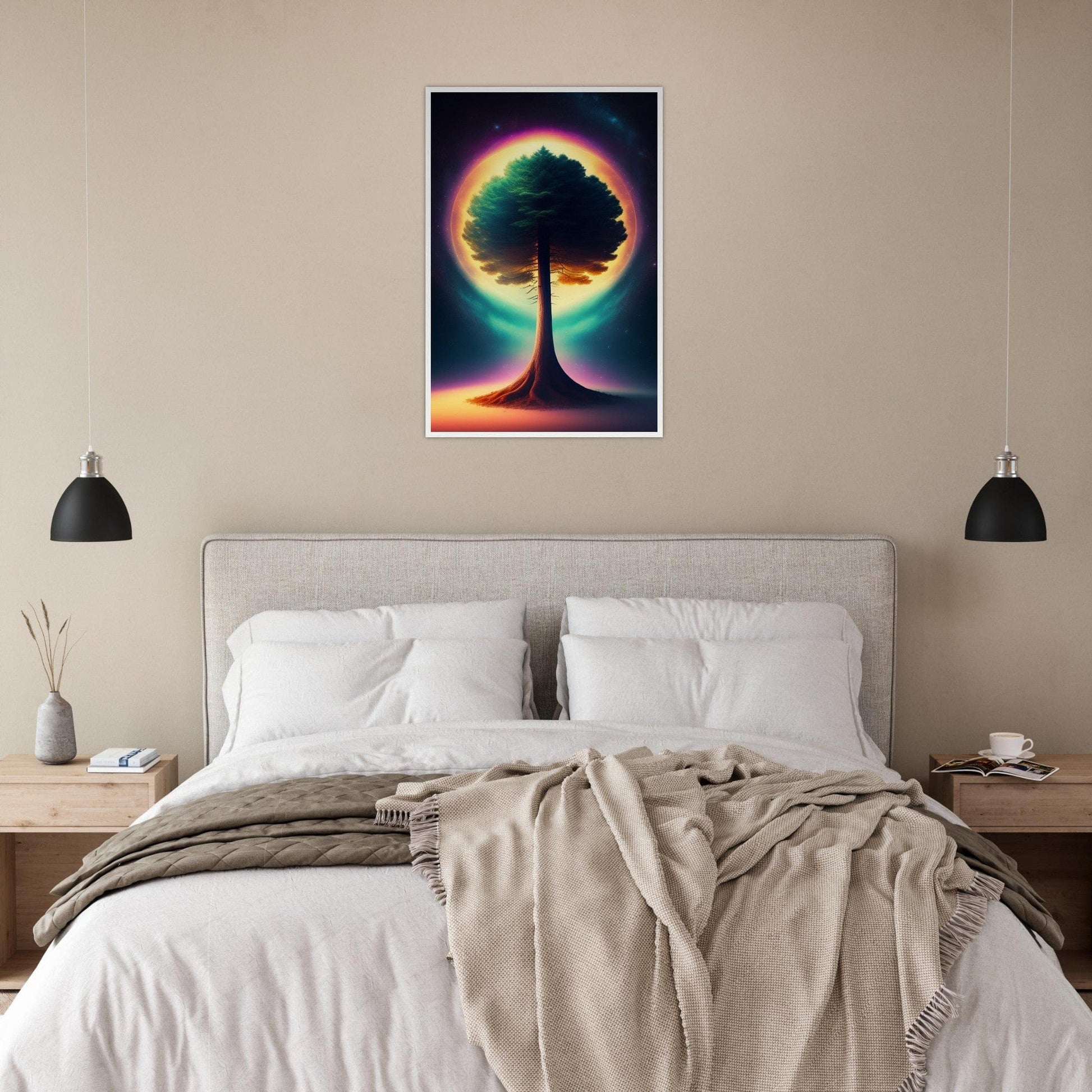 Canvanation Print Material Tableau L'Arbre de Vie au Centre de Tout