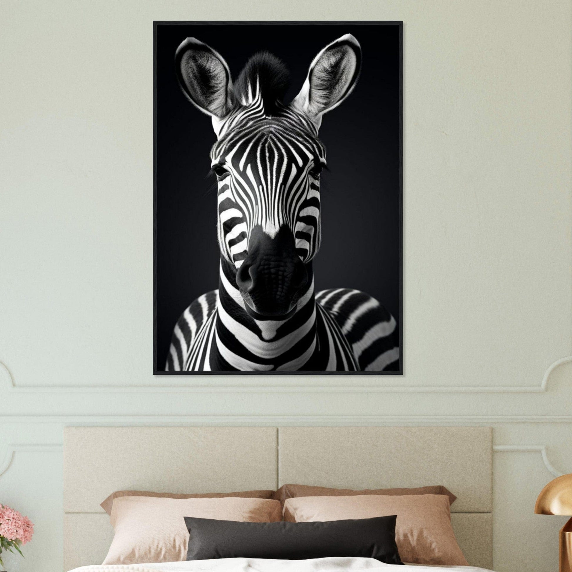 Canvanation Print Material Tableau Photo Noir Et Blanc-Animaux-Zebre