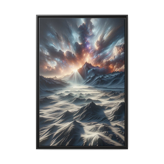 Printify Canvas 61.00 Cm″ x 91.40 Cm″ (Vertical) Tableau Éclats d'Altitude : Une Ode en Couleurs aux Cimes Inaltérables