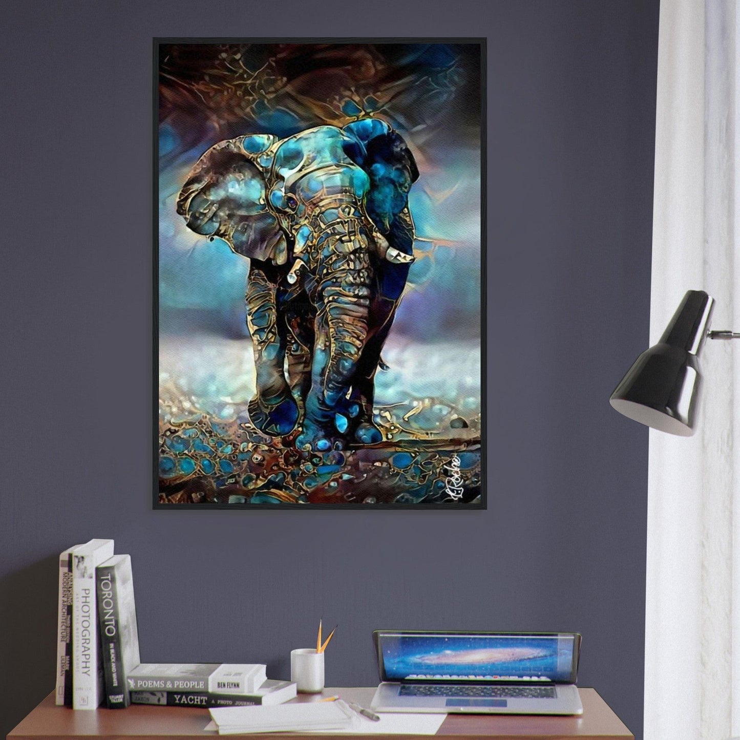 Canvanation Print Material Tableau Elephant Trésor de la Nature