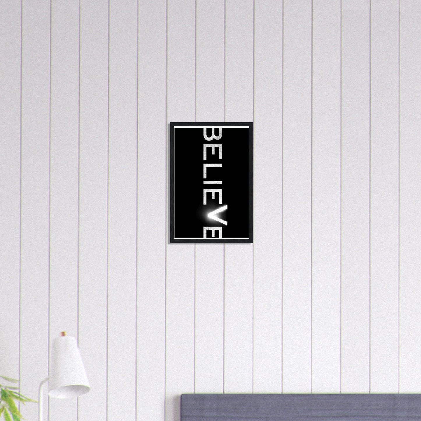 Canvanation Print Material 30x45 cm / 12x18″ Tableau Citation Positive Believe