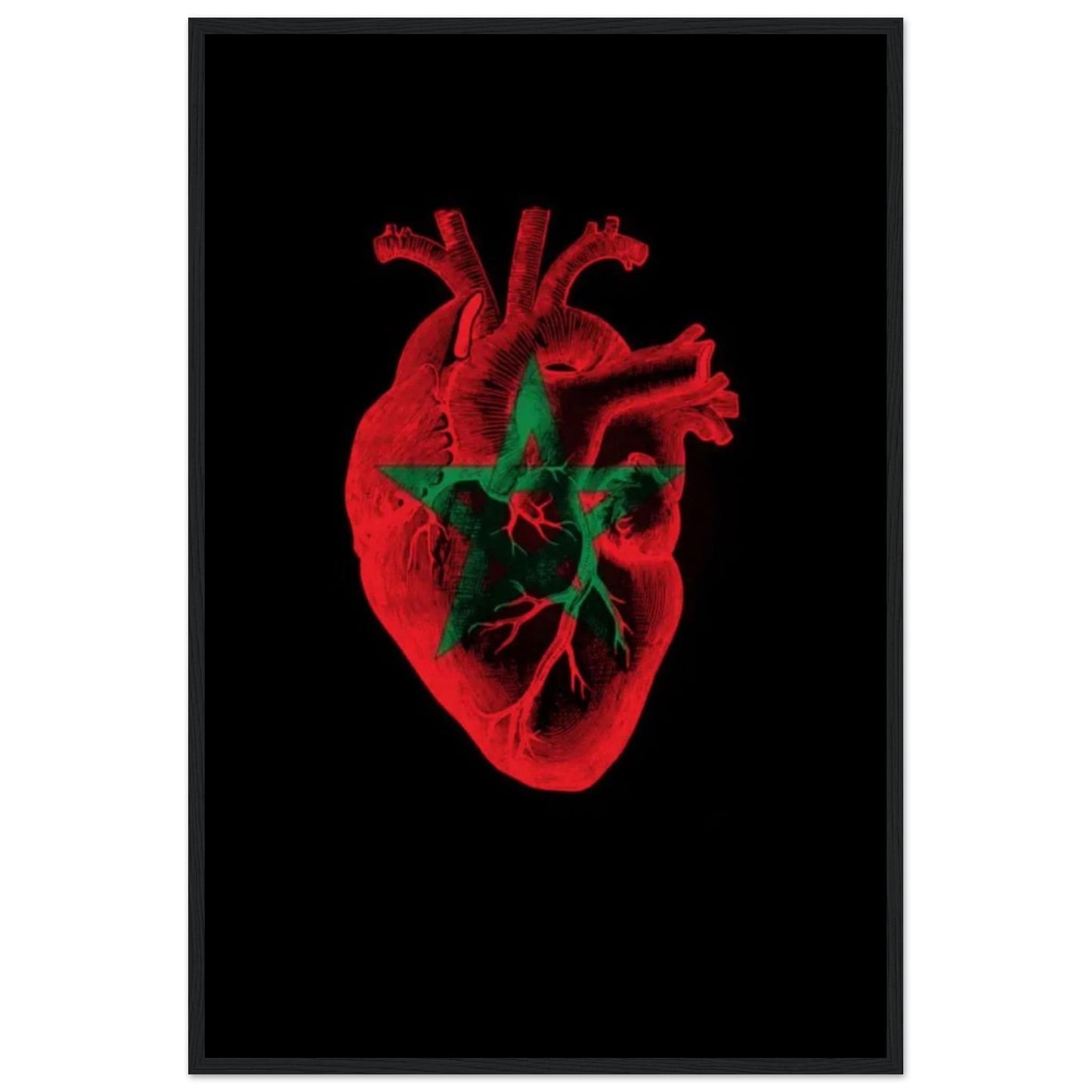 Canvanation Print Material 60x90 cm / 24x36″ Tableau Marocain Coeur