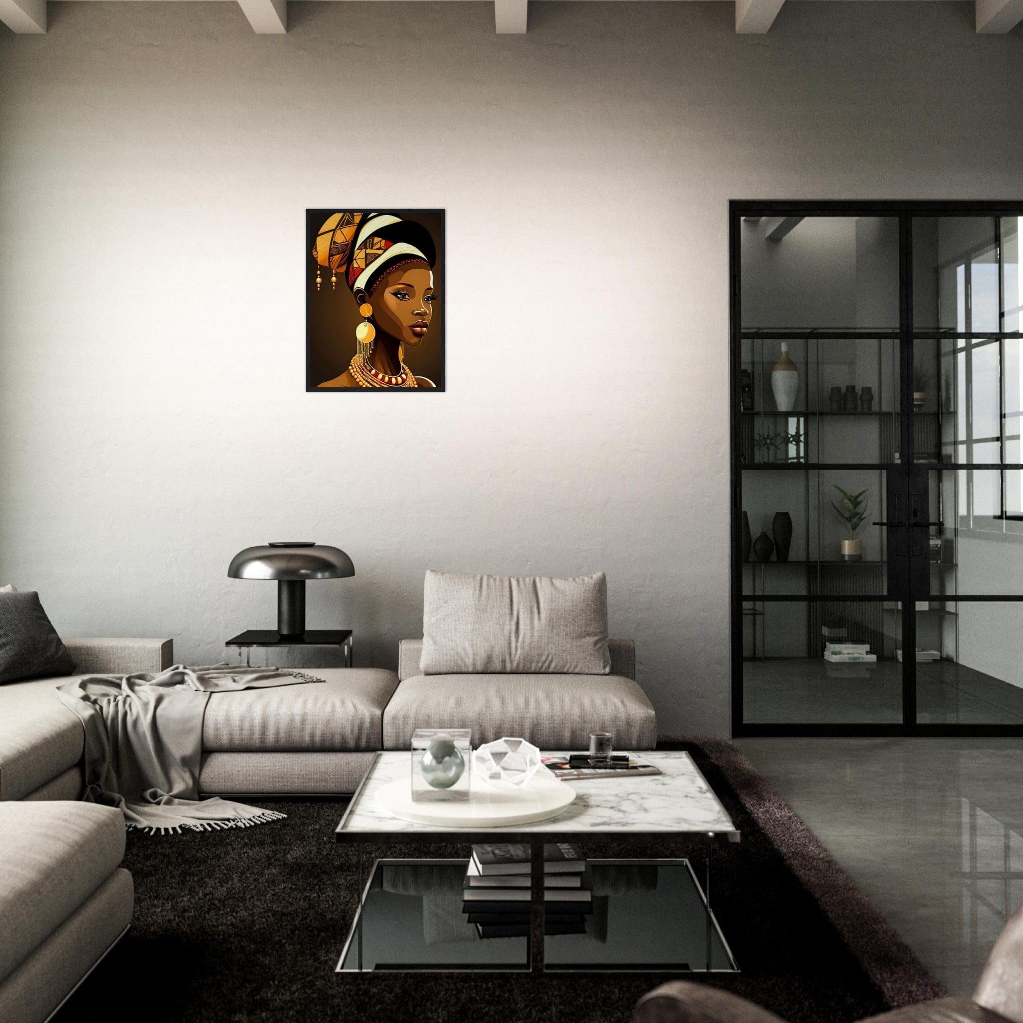 Canvanation Print Material Peinture Femme Afro