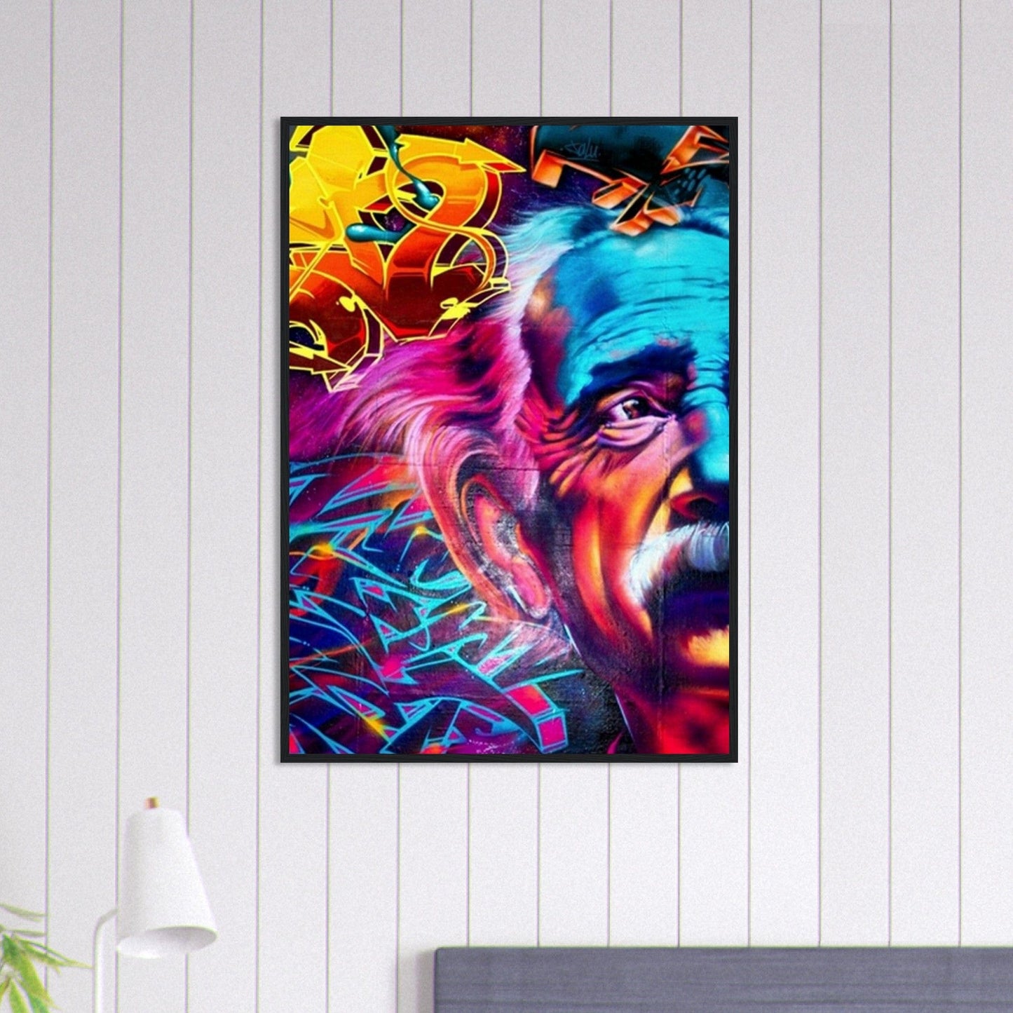 Canvanation Print Material 70x100 cm / 28x40″ Tableau Street Art Einstein