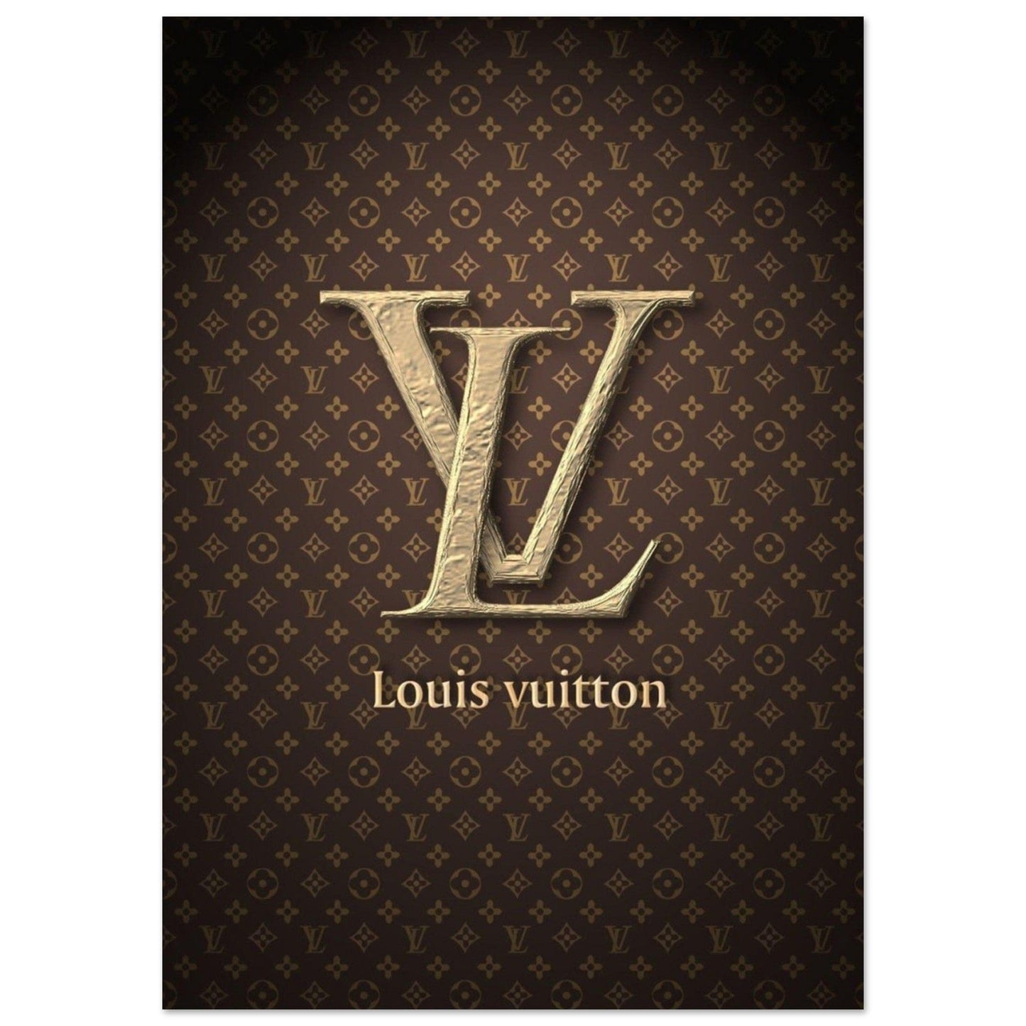 Gelato Print Material A1 (59.4 x 84.1  cm) Poster Louis Vuitton Monograme