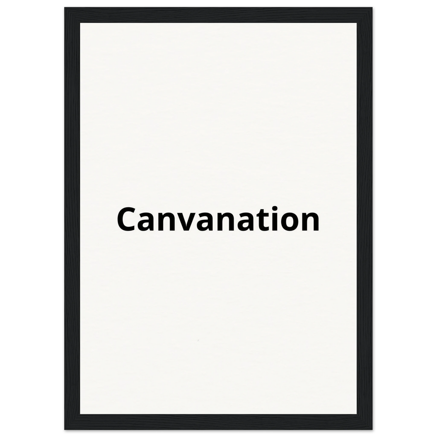 Canvanation Print Material 21x29.7 cm / 8x12" / Cadre noir Tableau Personnalisé