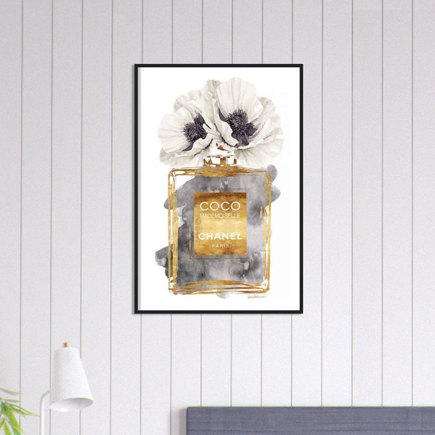 Canvanation Print Material 60x90 cm / 24x36″ Tableau Chanel Numéro 5 Or