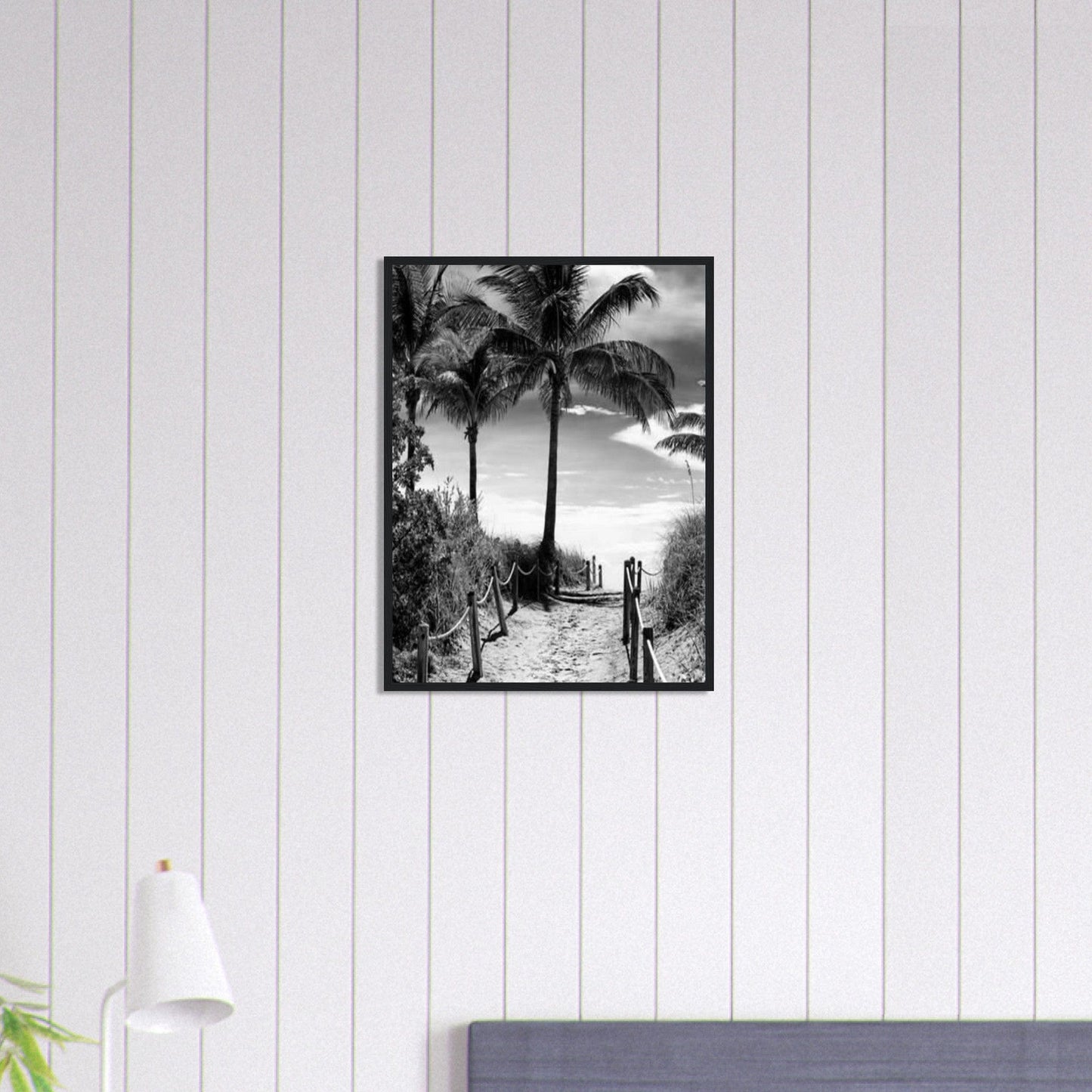 Canvanation Print Material 45x60 cm / 18x24″ Tableau Photo Noir Et Blanc-Paysage-Plage