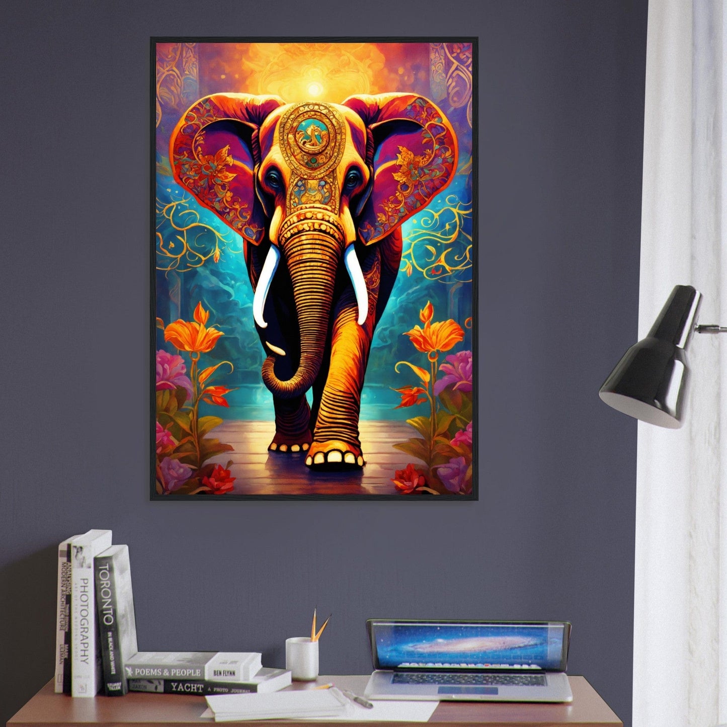 Canvanation Print Material Tableau Elephant L'Ambassadeur De La Paix