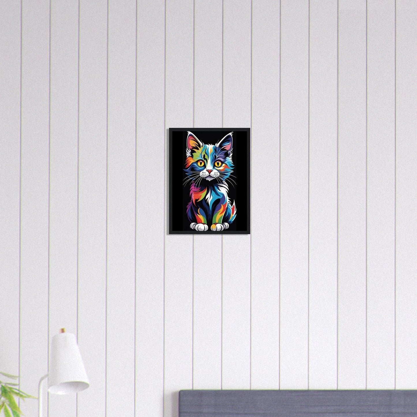 Canvanation Print Material 30x40 cm / 12x16″ Tableau Chat Pop Art "Miaou"