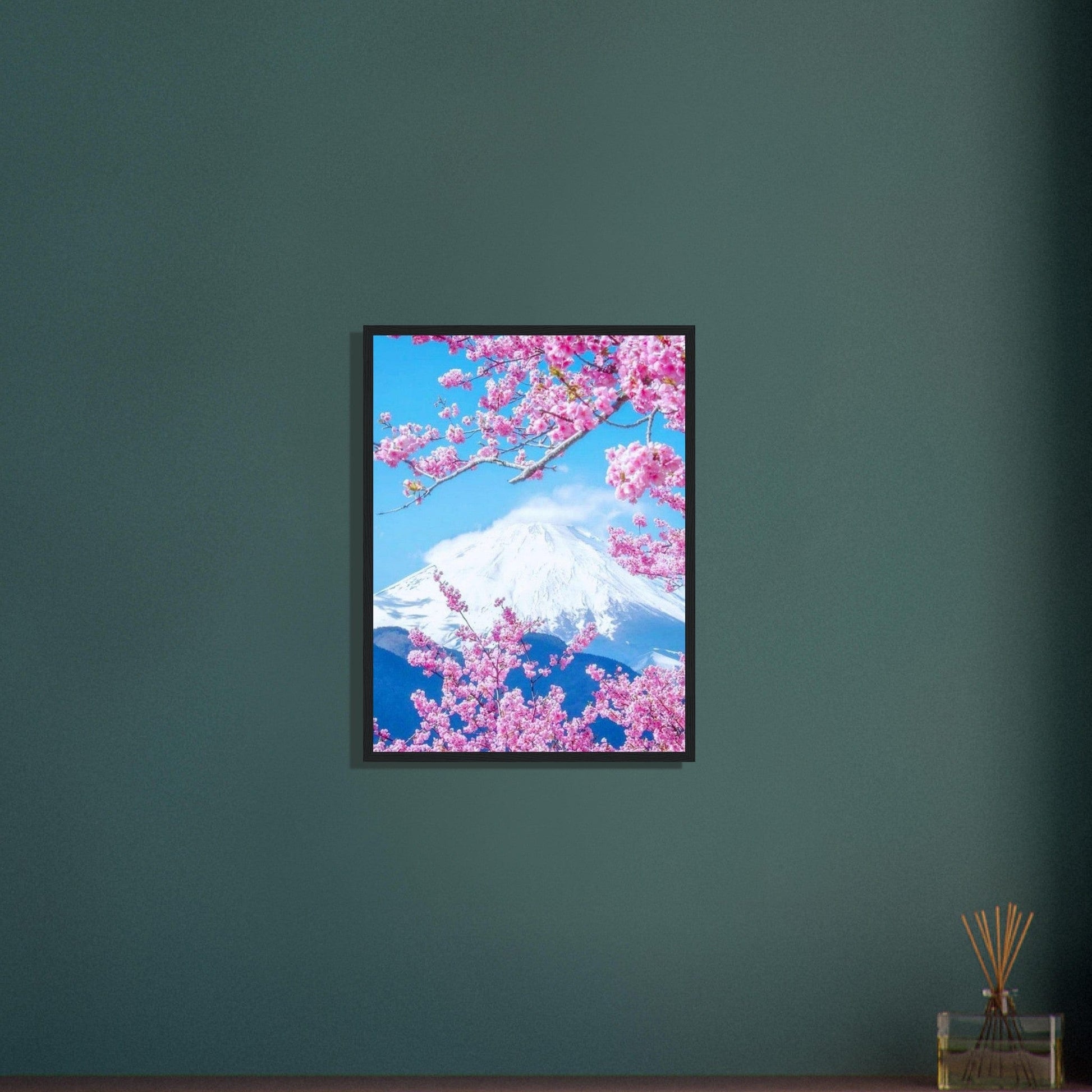 Canvanation Print Material Tableau Arbre Fleurs De Cerisier Mont